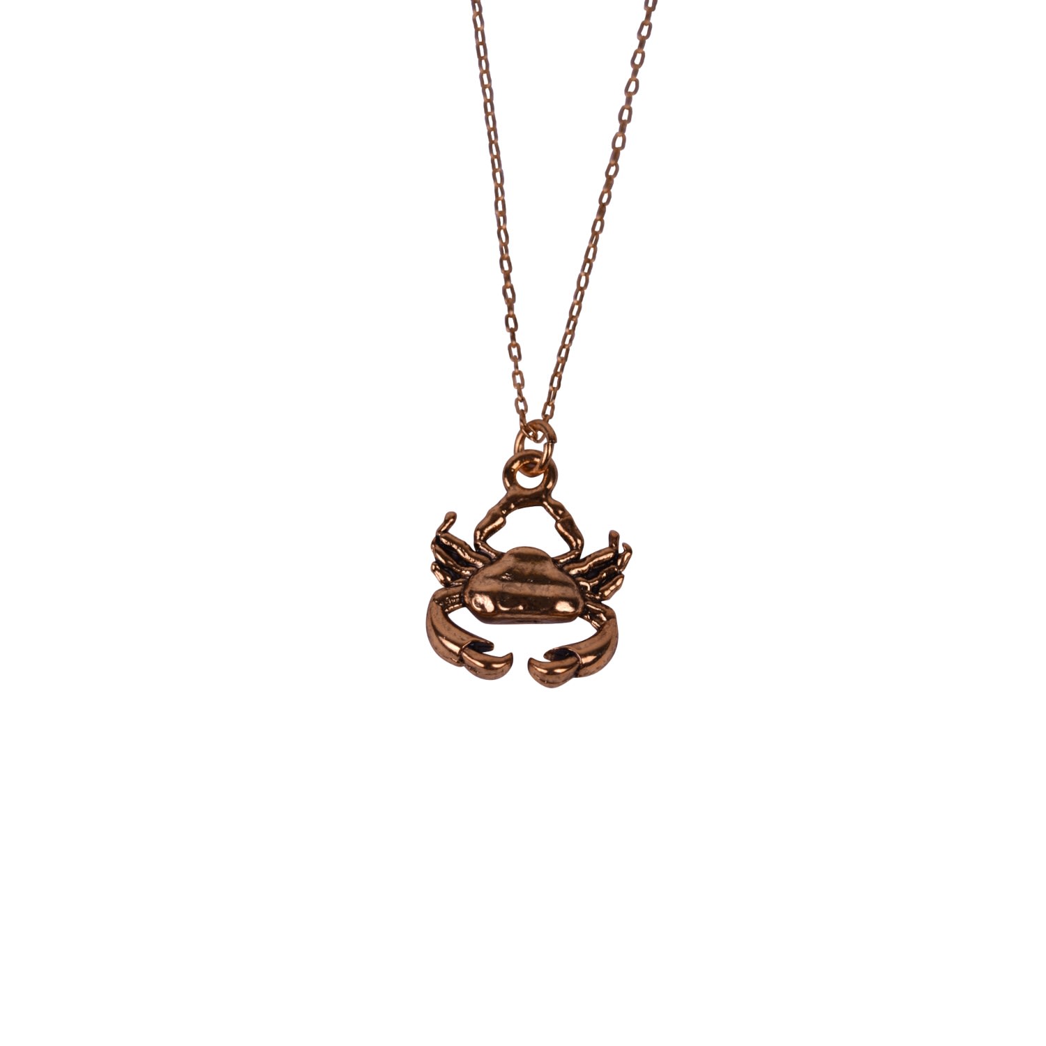 Lovard Women's Crab Necklace - Gold In Gray