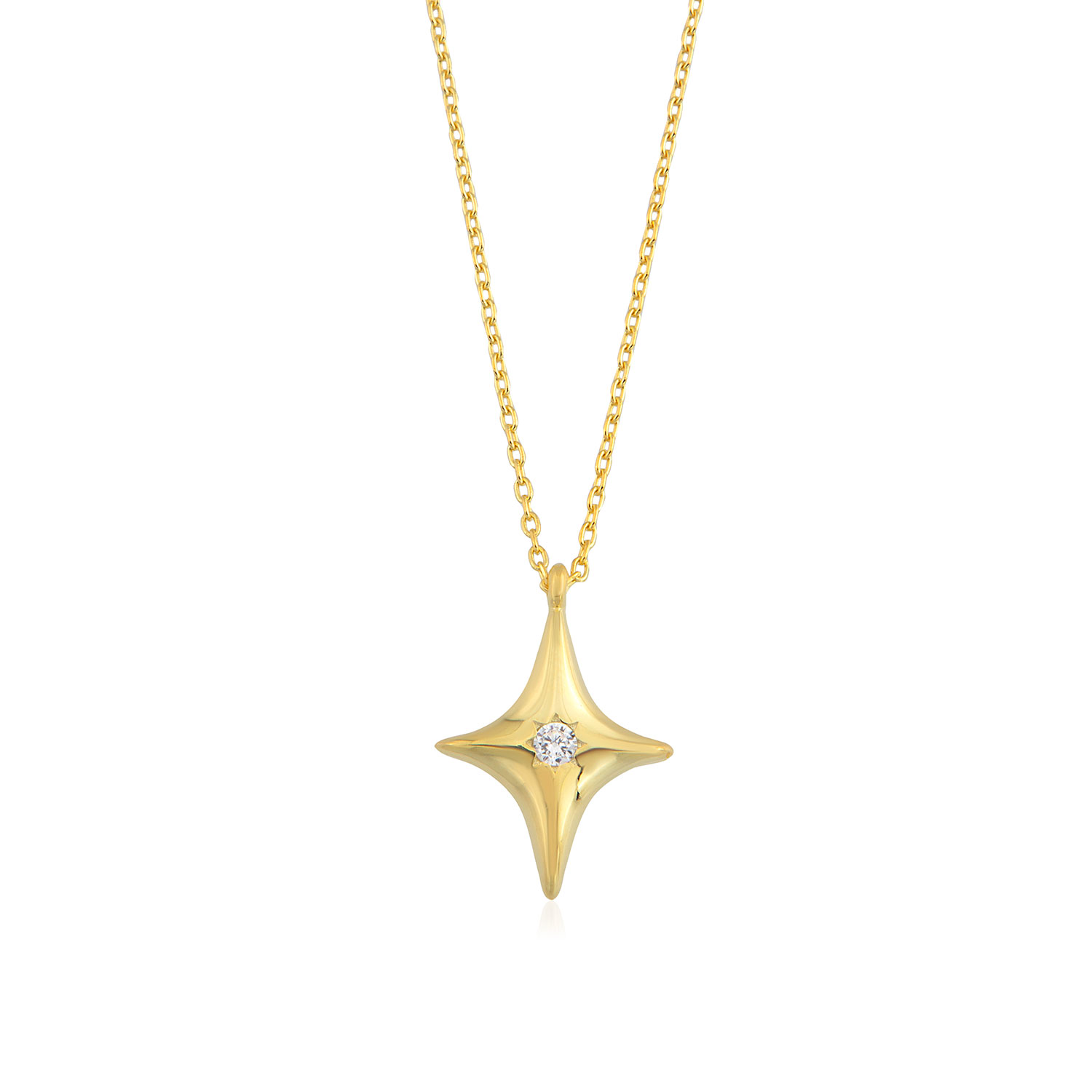 The Pheia Women's Gold North Star Necklace