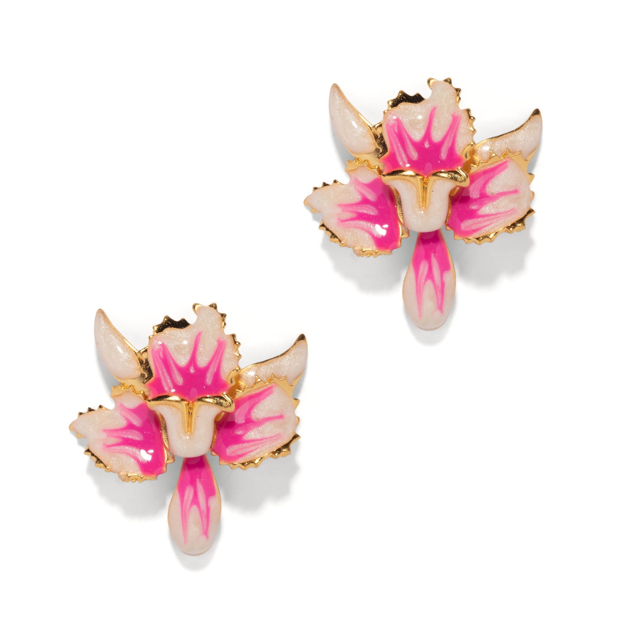 The Pink Reef Women's Pink / Purple  Tiny Magenta Orchid Earring