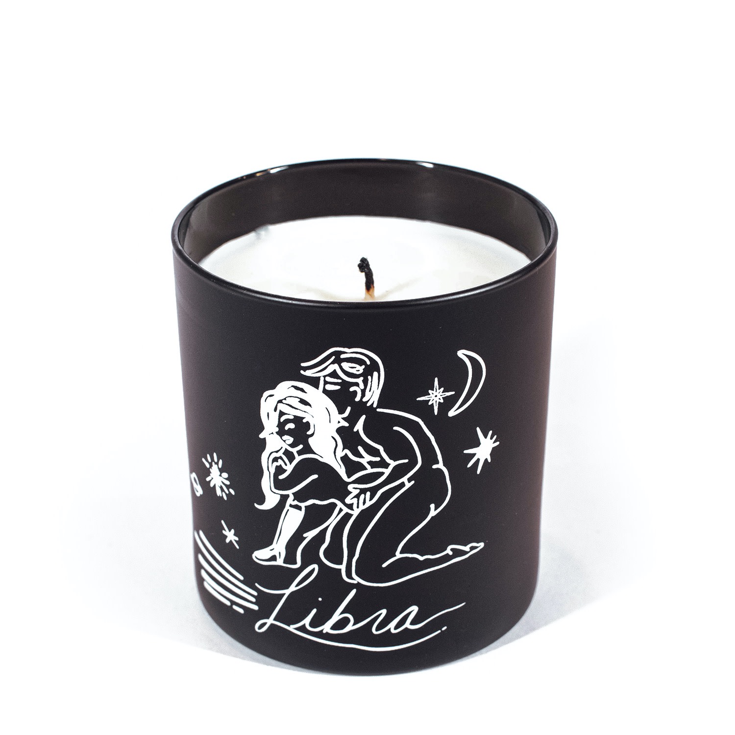 Libra Zodiac Horoscope Massage Candle One Size Black Cake