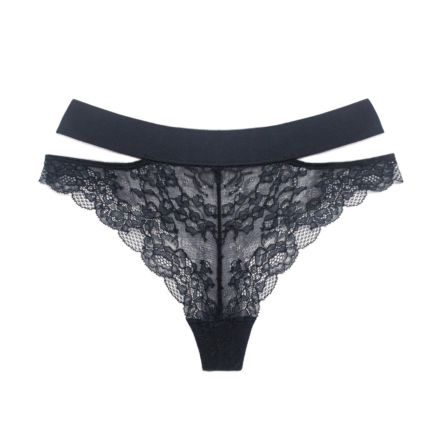 Women’s Wild Lace Cheeky Panty Black XXL Monique Morin Lingerie