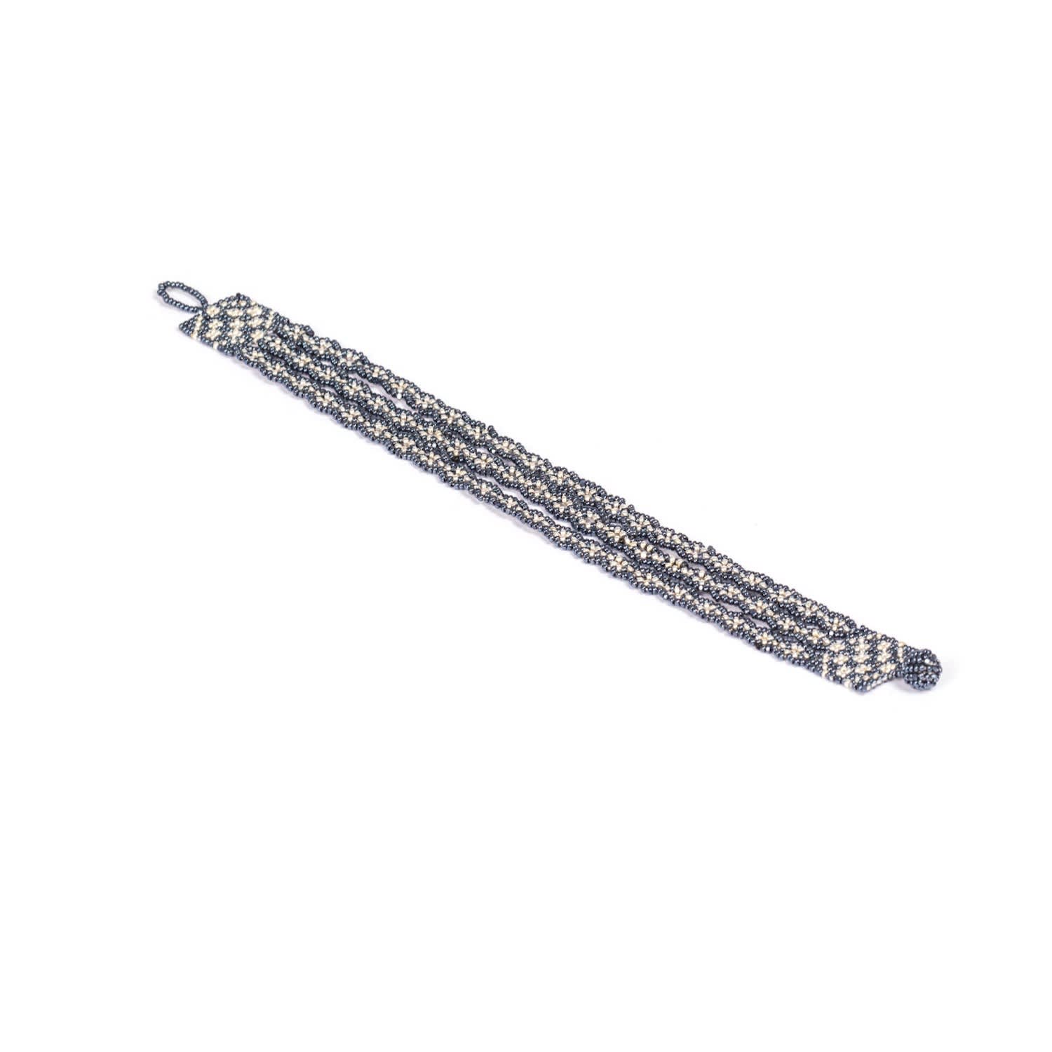 Triple Chain Bracelet - Metallic Gray, Silver | Kuu | Wolf