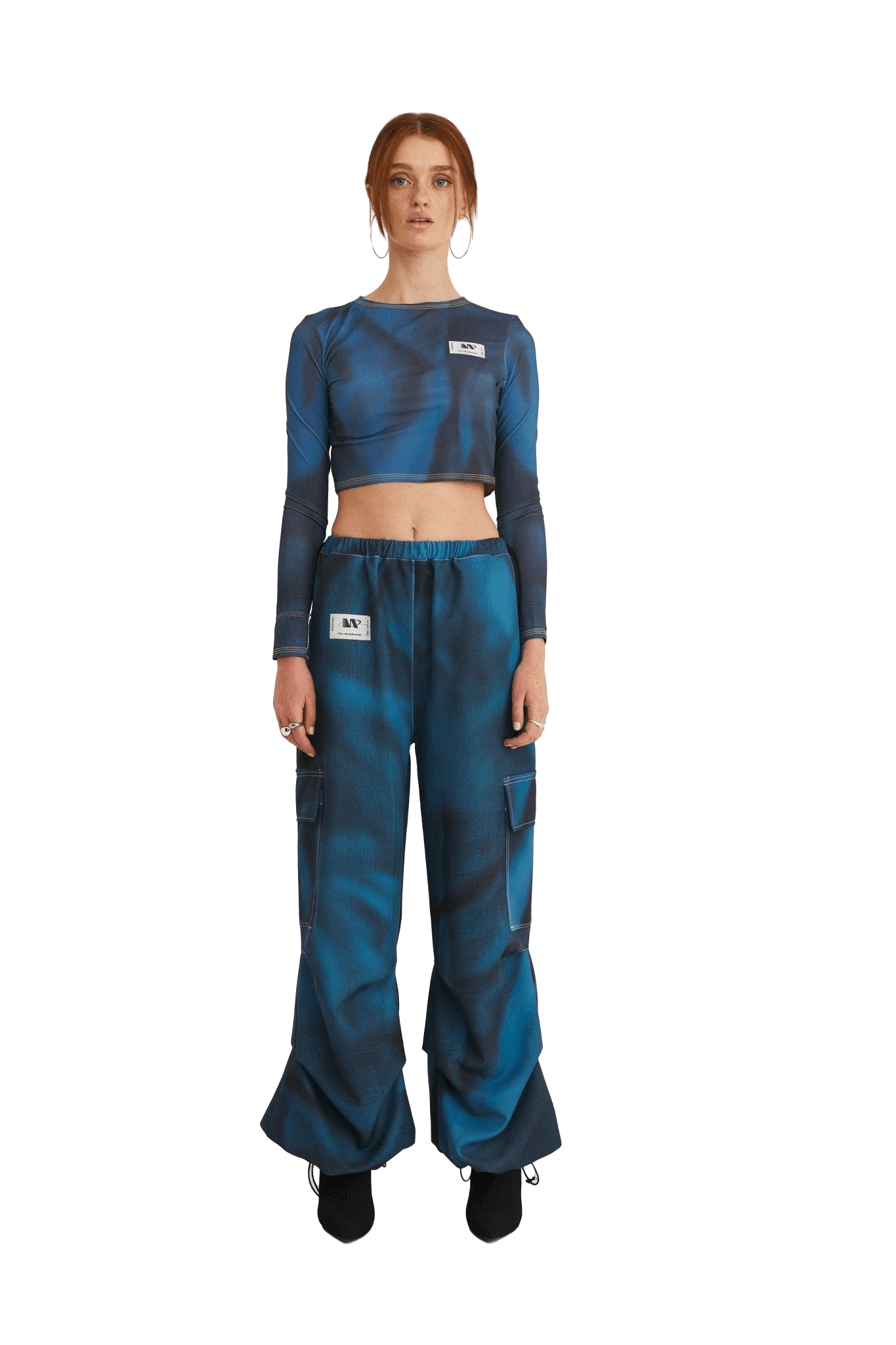 Midnight Blue Cargo Pants Wide leg, Women's Fashion, Bottoms, Other Bottoms  on Carousell
