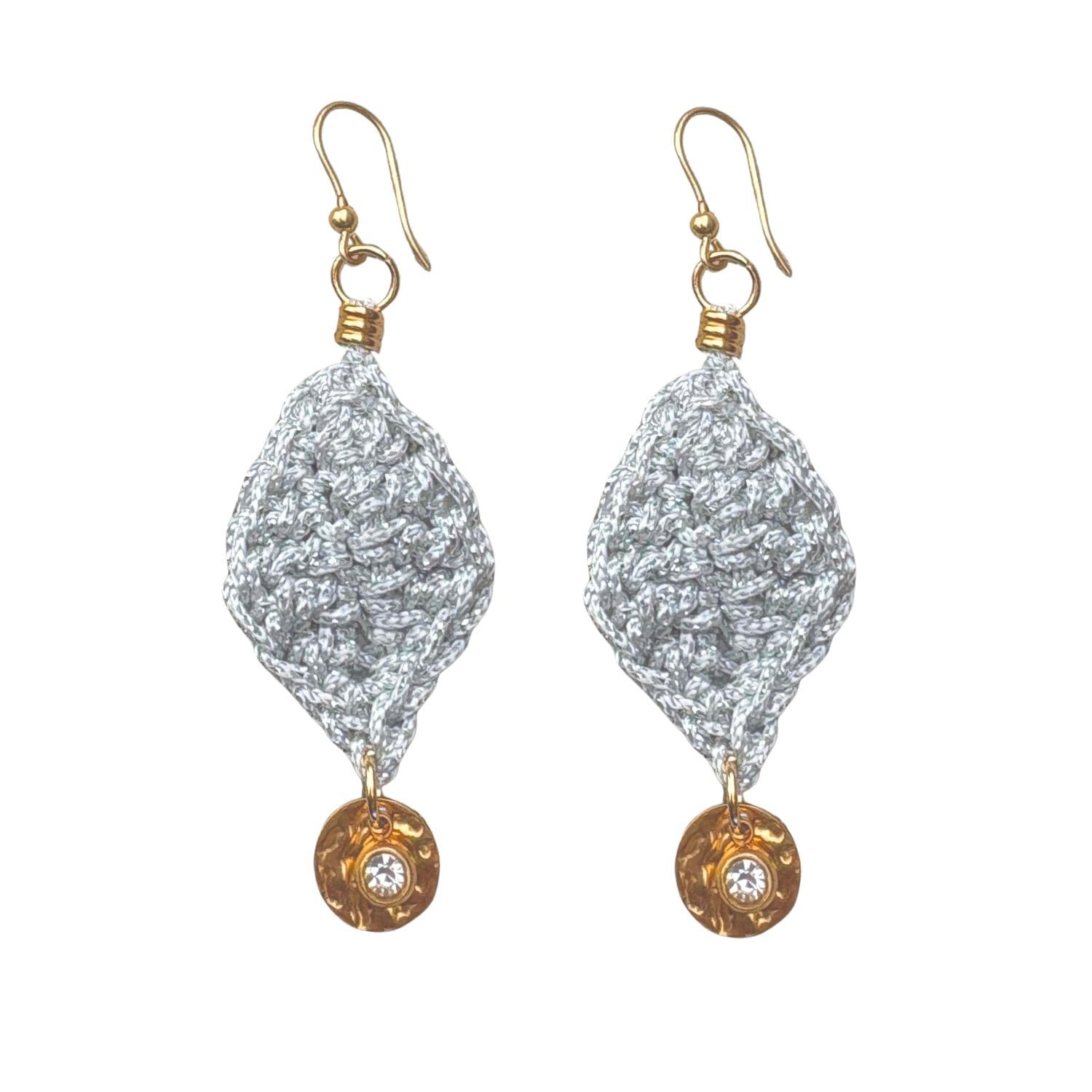 Hilo De Mar Women's Leaf Earring With Charms - Silver In Metallic