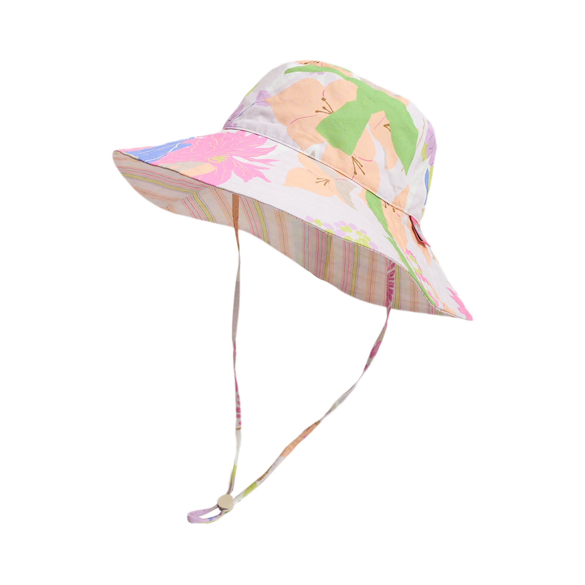 Women’s Pink / Purple Frida X Lost Pattern "Frida’s Garden" Cotton Reversible Sun Hat - Pink One Size Lost Pattern Nyc