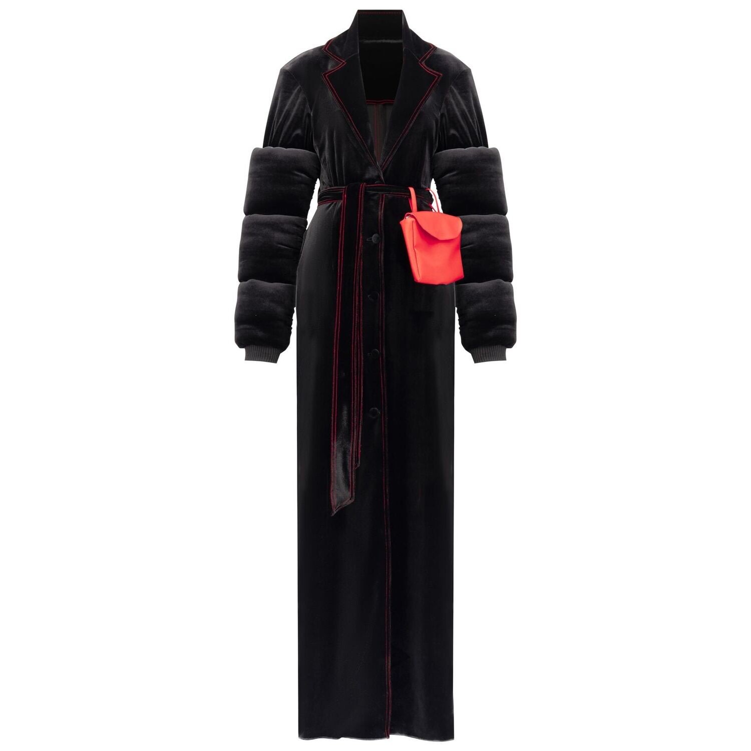 Women’s Black Velvet Trench Coat Xxs ÃšchÃ¨