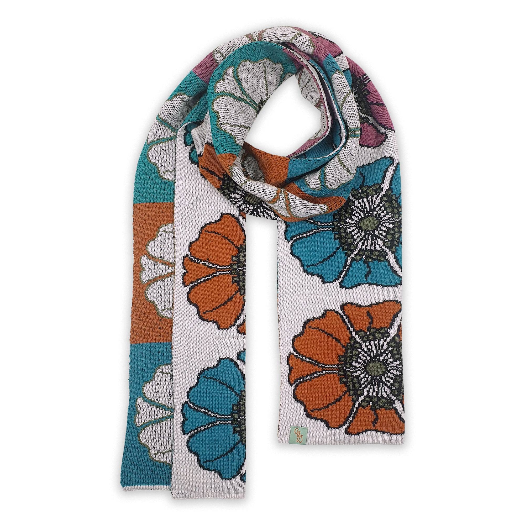 Otto & Spike Women's Scarves - Lush - Merino - Orange