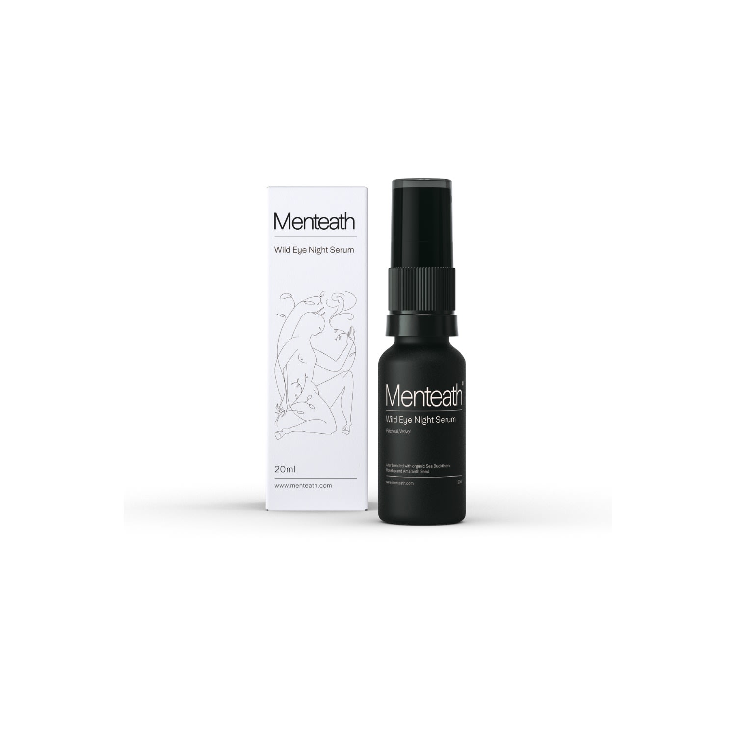 Menteath Skincare & Scent Black Wild Eye Night Serum