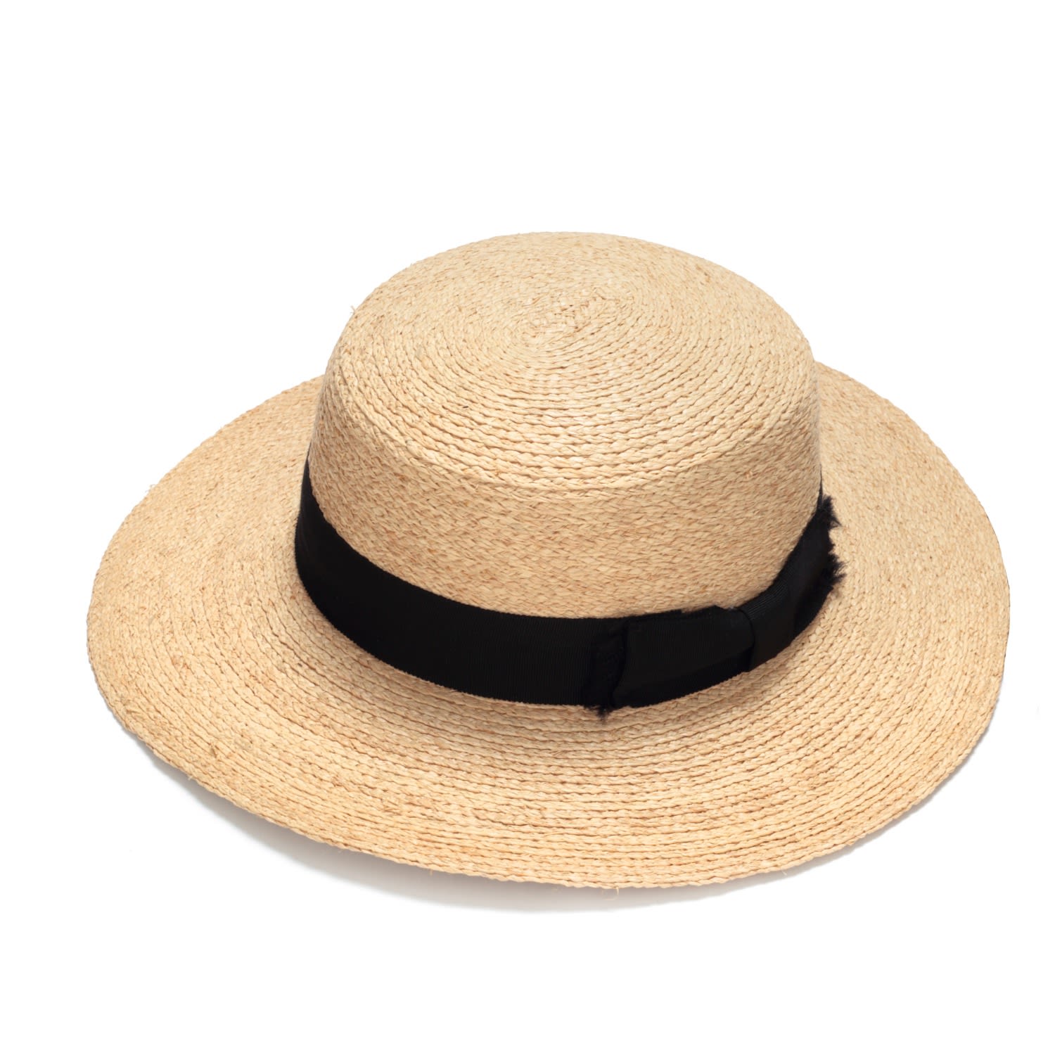 Neutrals Classic Boater Straw Hat For Women & Men Small Justine Hats