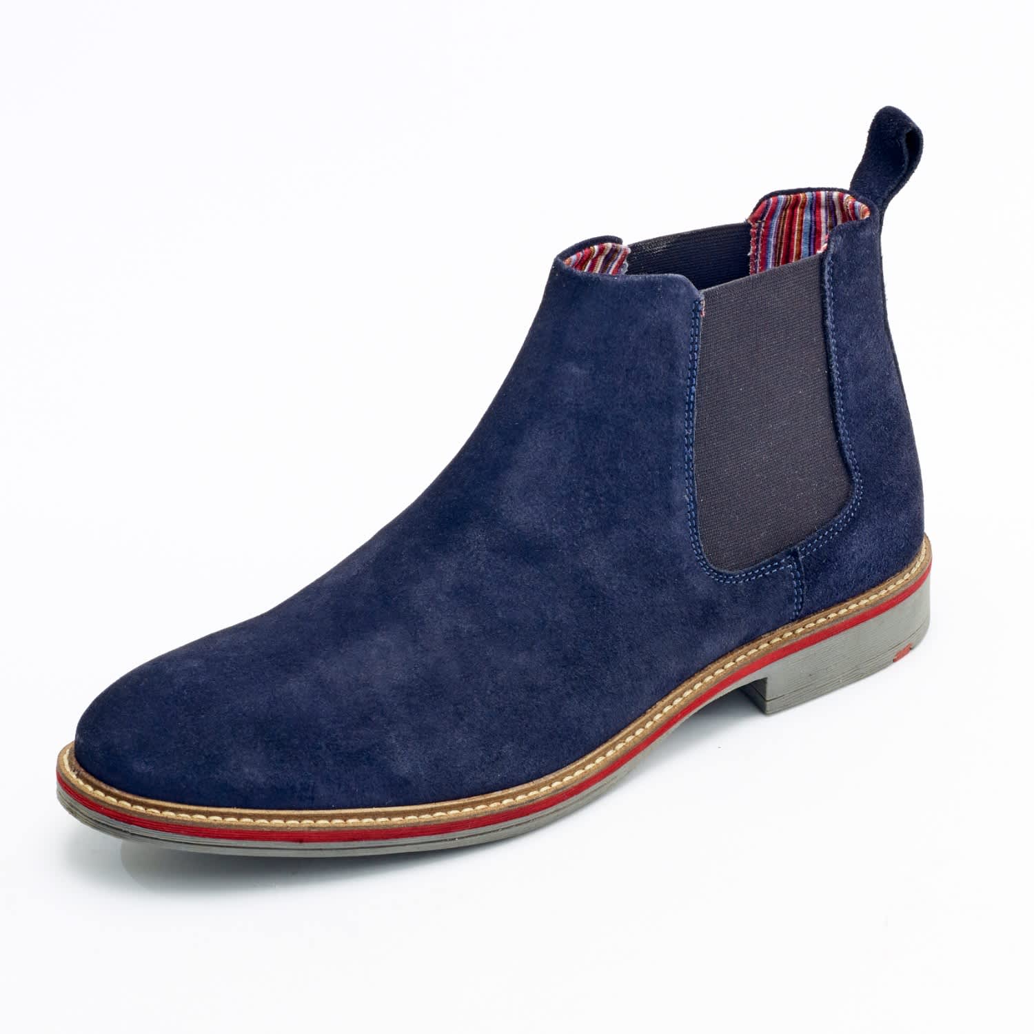 mens navy blue chelsea boots