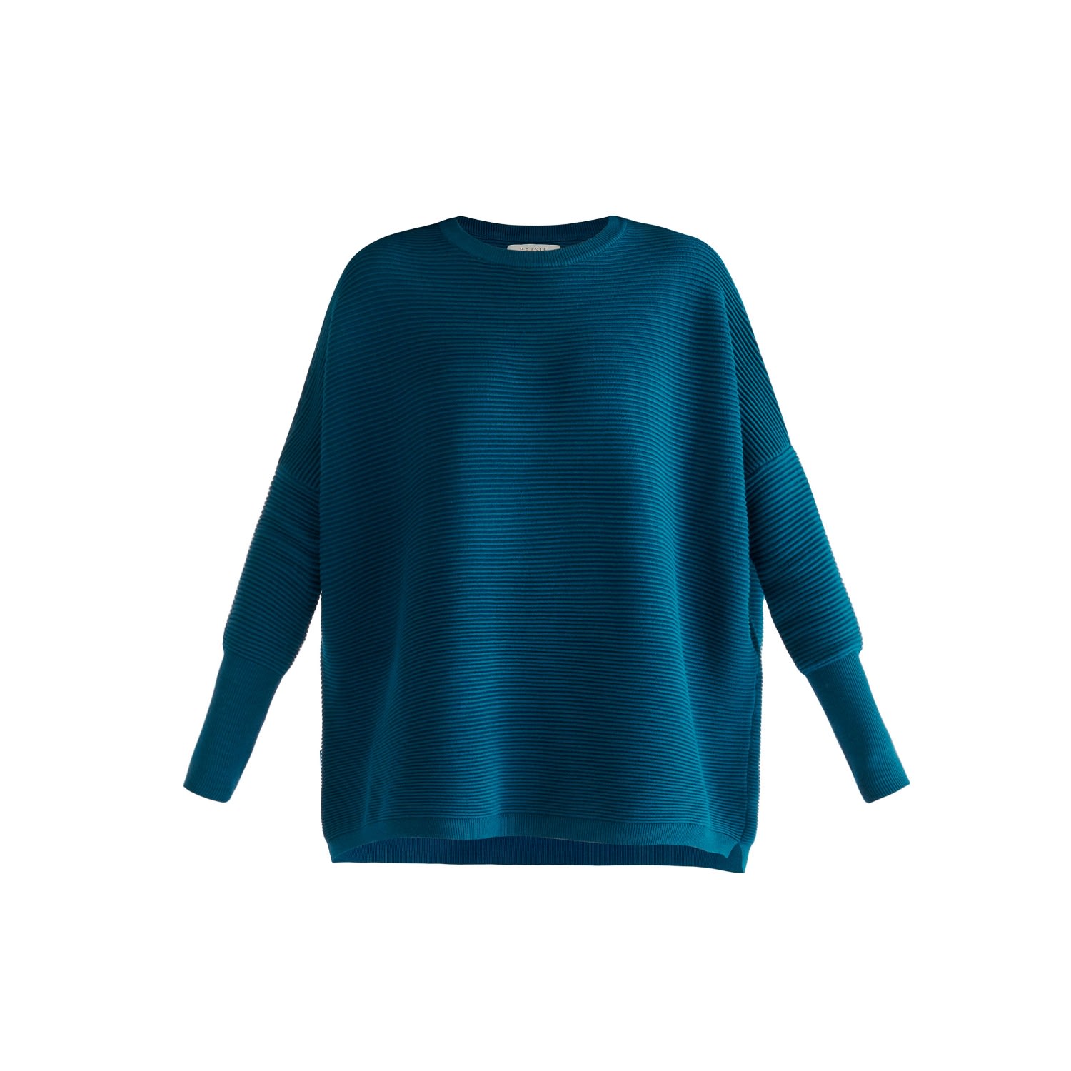 Women’s Paisie Ribbed Jumper In Ocean Blue L/Xl