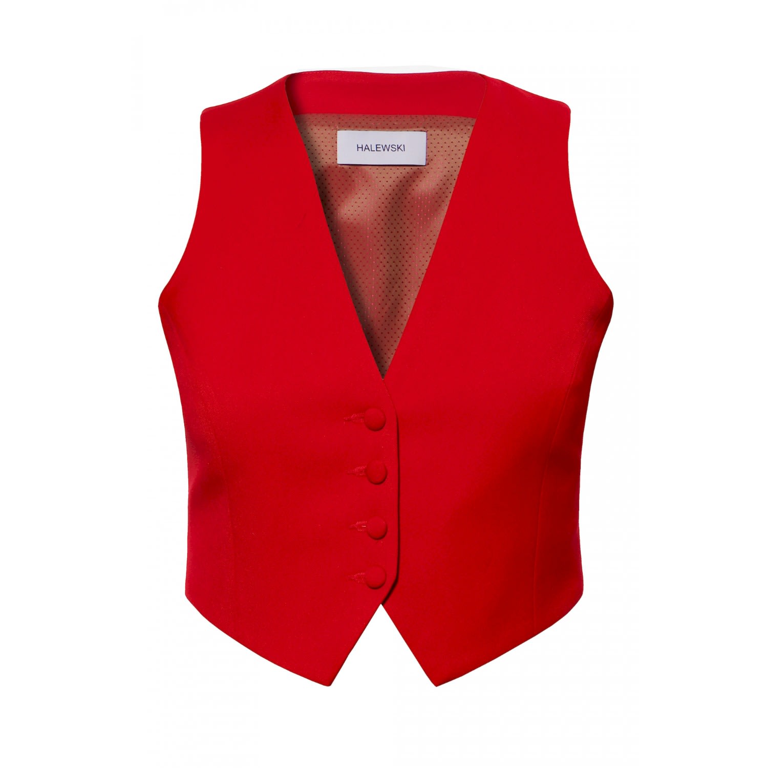 Aggi By Halewski Women's Sylvia Red Suit Vest