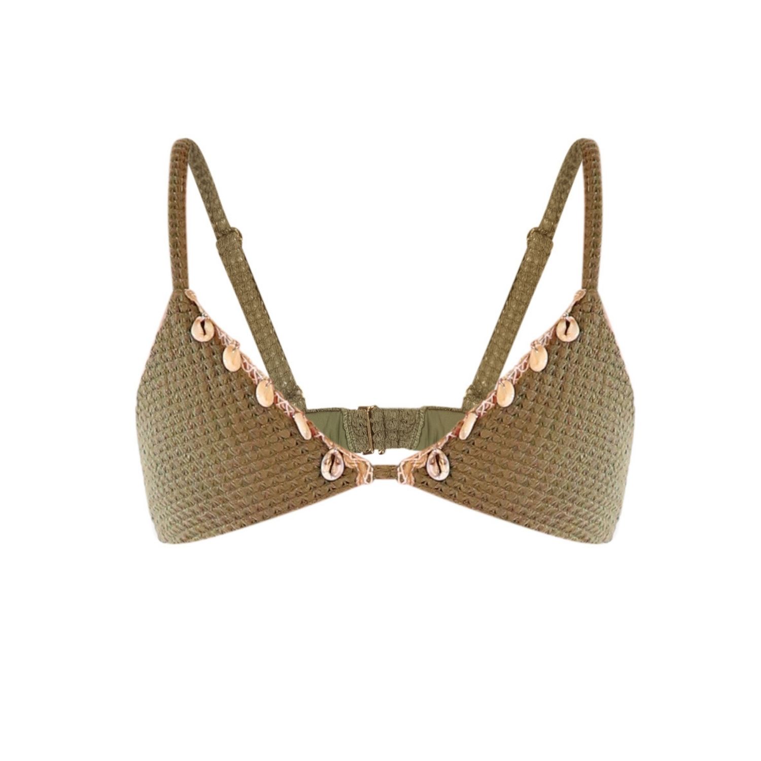 Belletage Swimwear Women's Green The Selva Bikini Top In Green