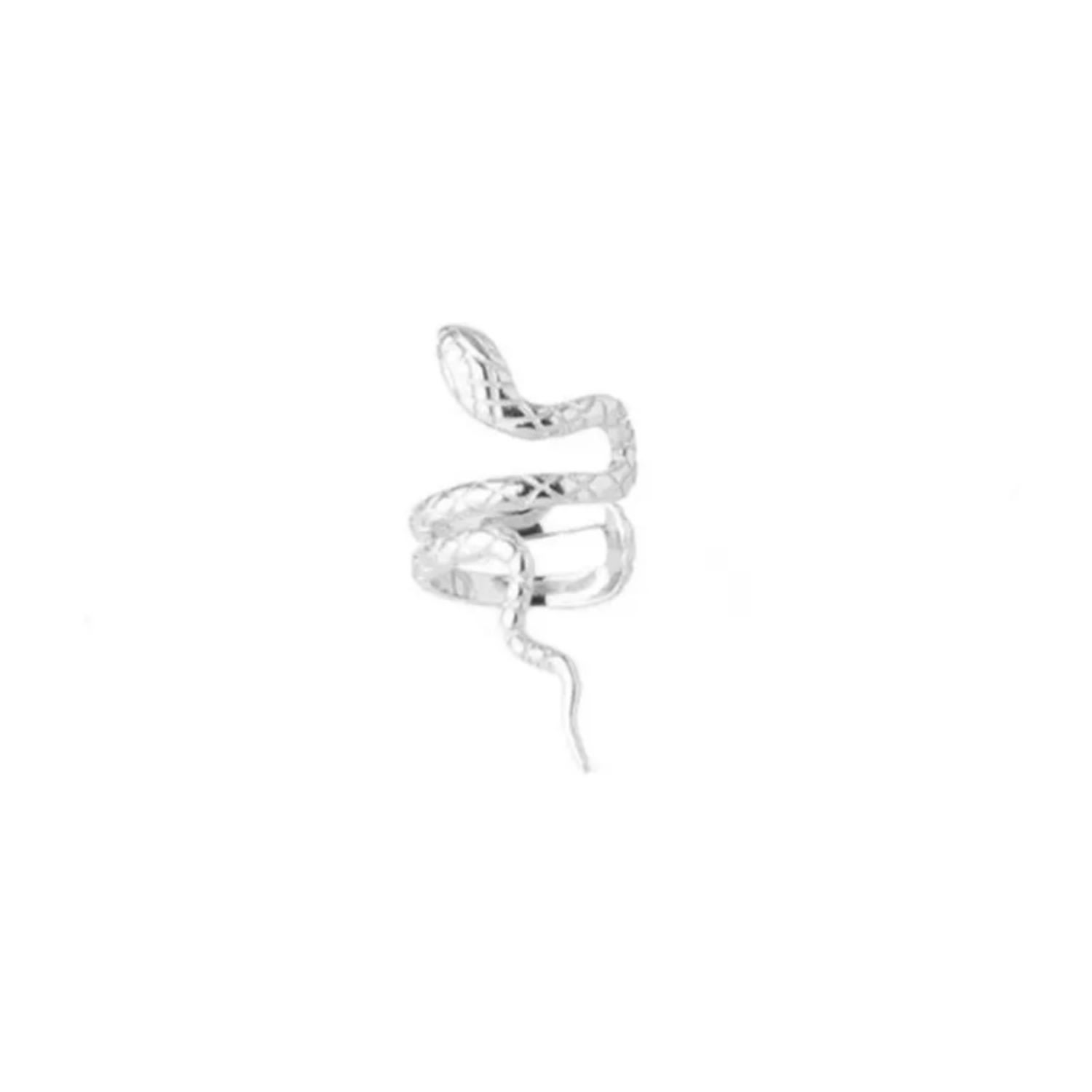 Women’s Reputation Snake Ear Cuff In Silver Jagged Halo Jewelry