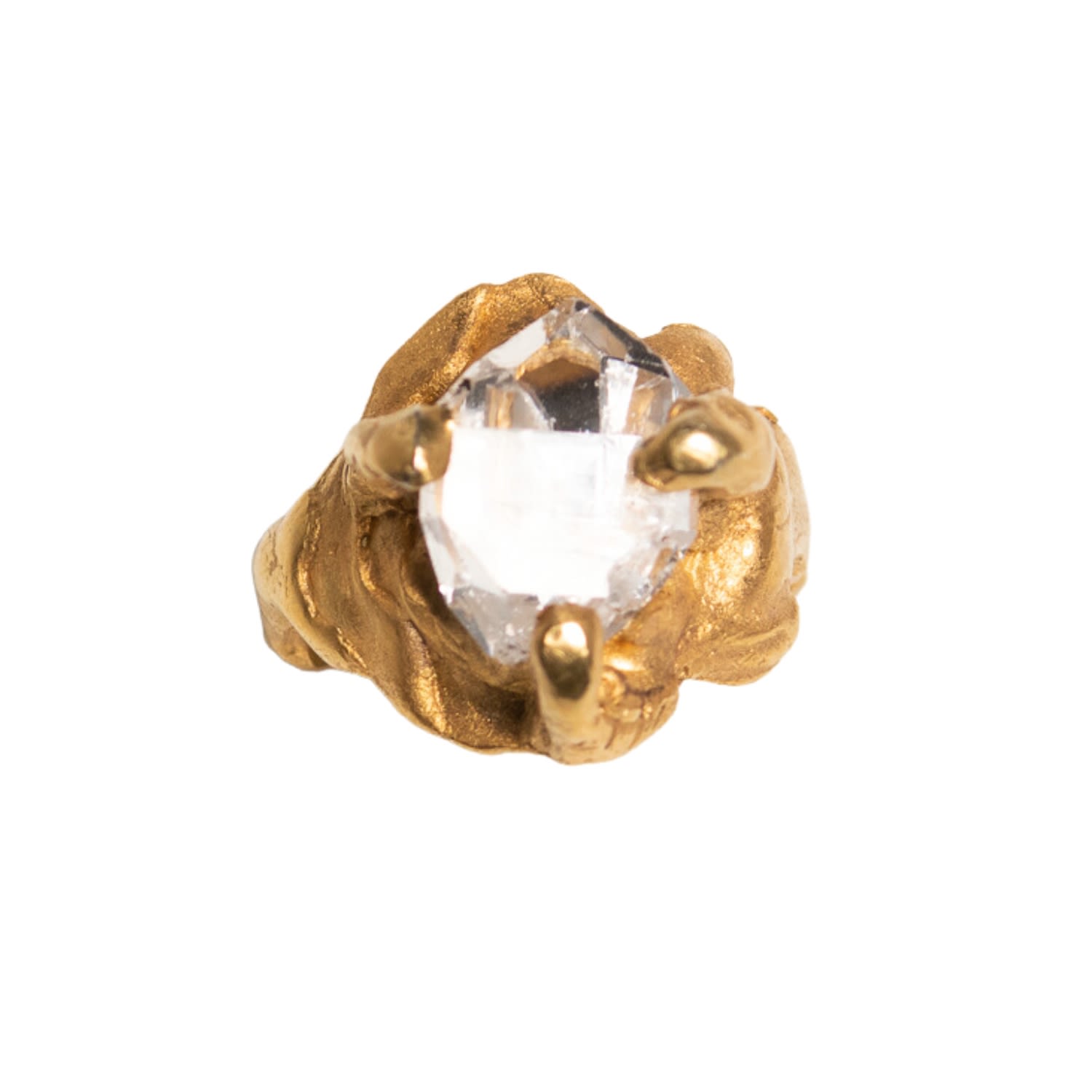 Women’s Sirius Herkimer Quartz Gold Ring The Bow Jewelry