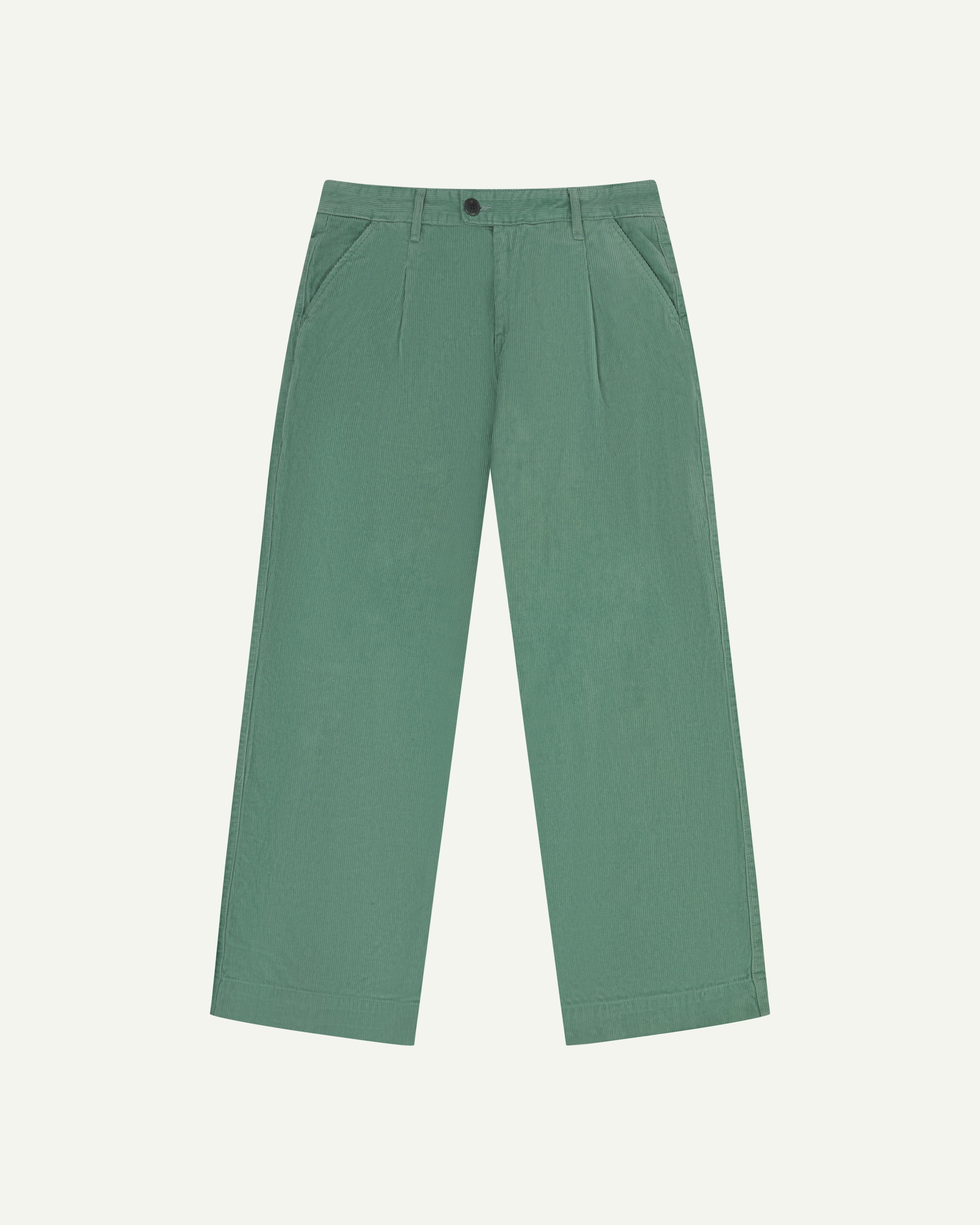 Men’s Green Cord Boat Pants - Eucalyptus 38" Uskees