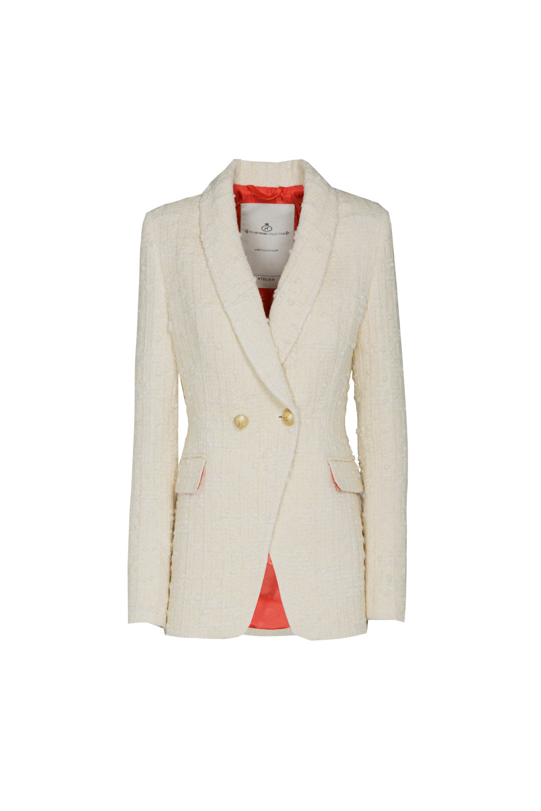 The Extreme Collection Women's Neutrals Giotto Ivory Blazer In White