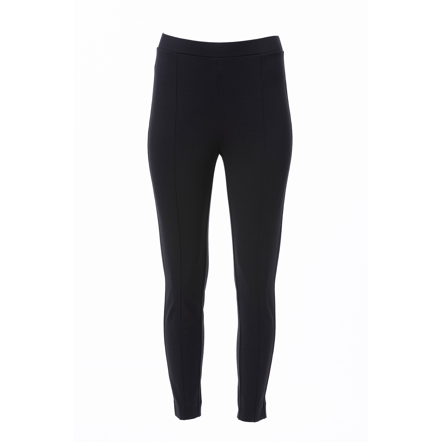 Carloslines Women's Compression Skinny Cigarettes Pant In Black Solid