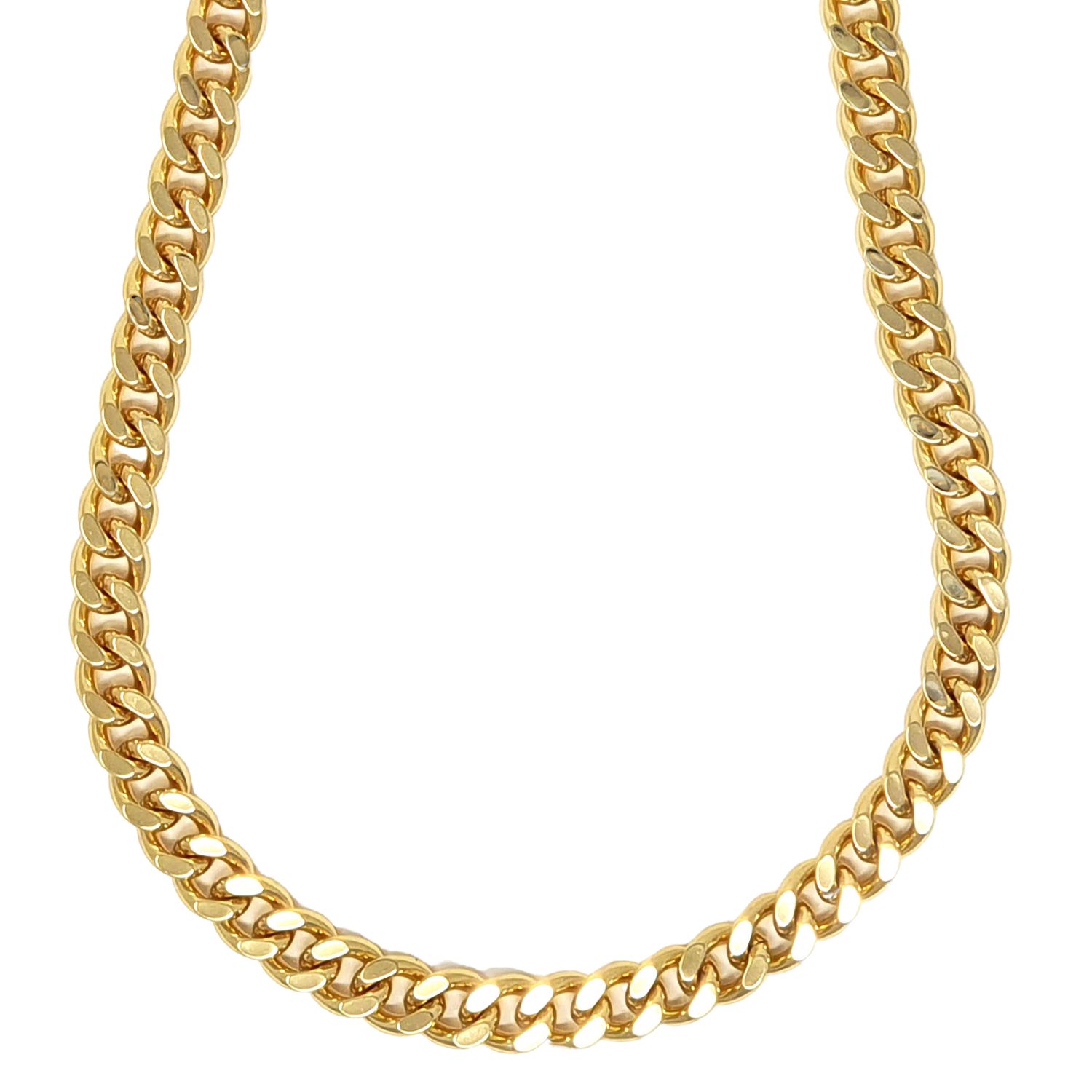 Harfi Women's Gold Plated Miami Chunky Cuban Chain Necklace In Gold