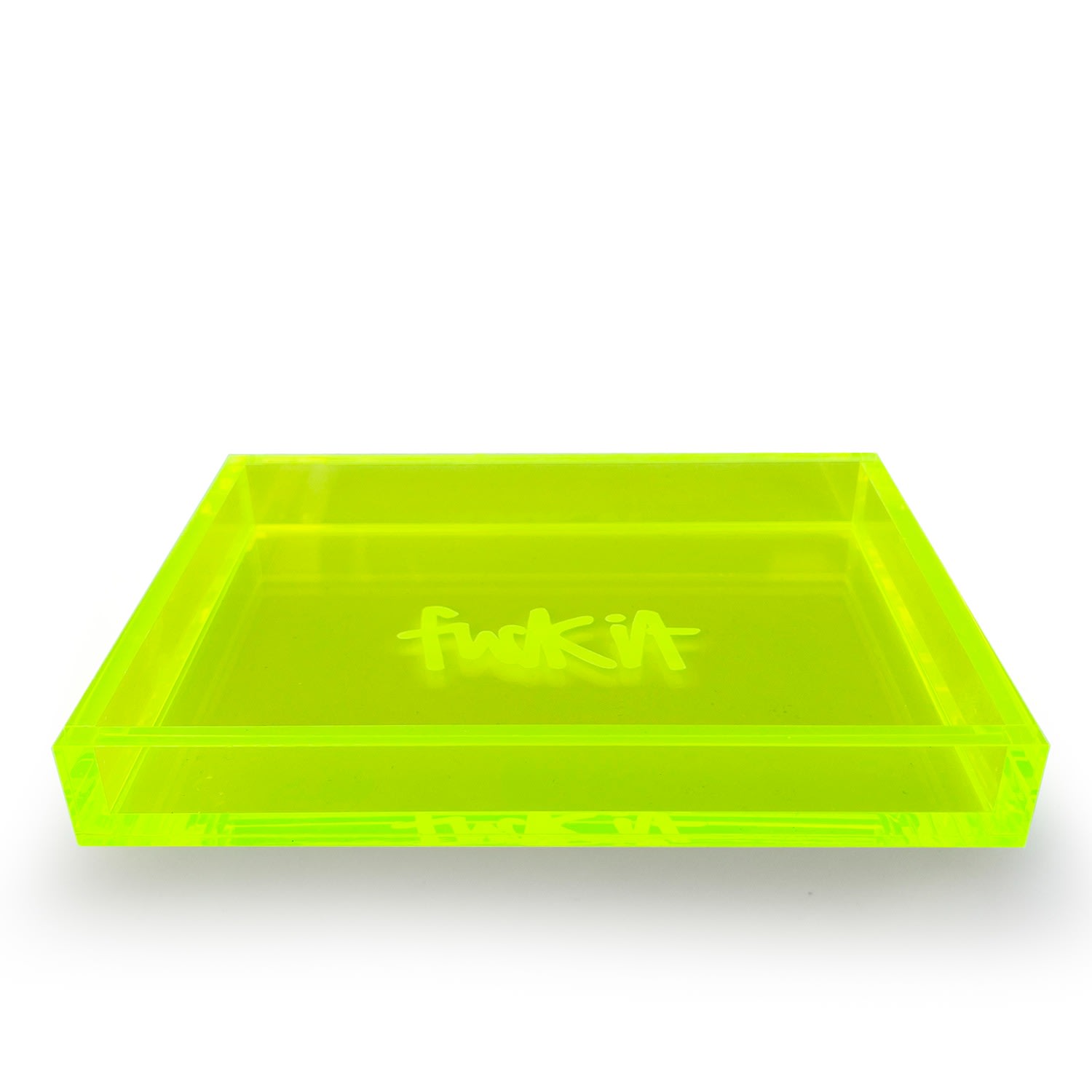 Litzi Green Fuck It Tray - Neon In Green