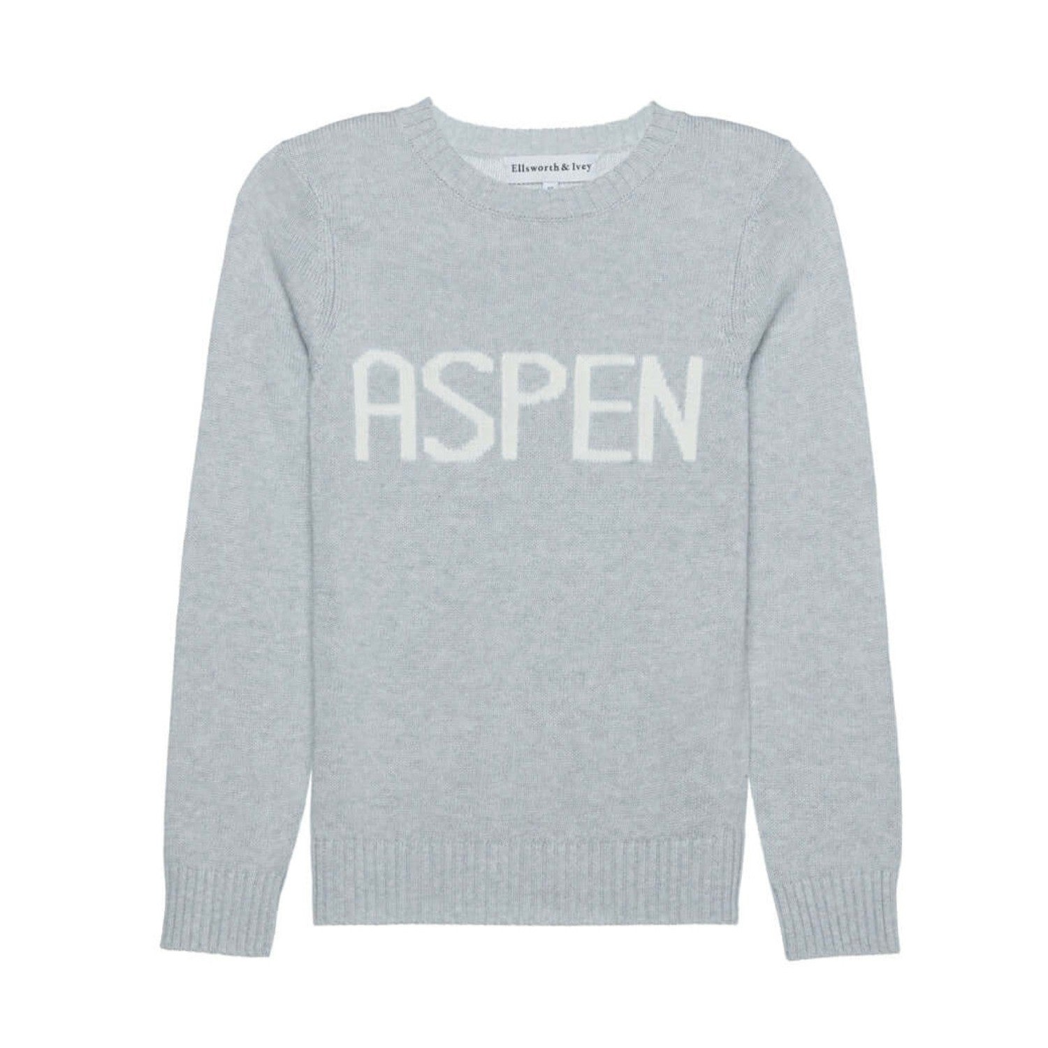 Ellsworth & Ivey Women's Aspen Crewneck Sweater - Grey In Gray