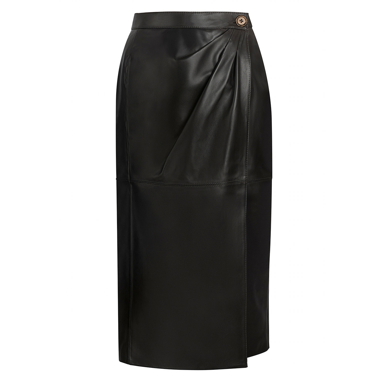 A&a Vesa Women's Natural Leather Skirt - Brown In Brown