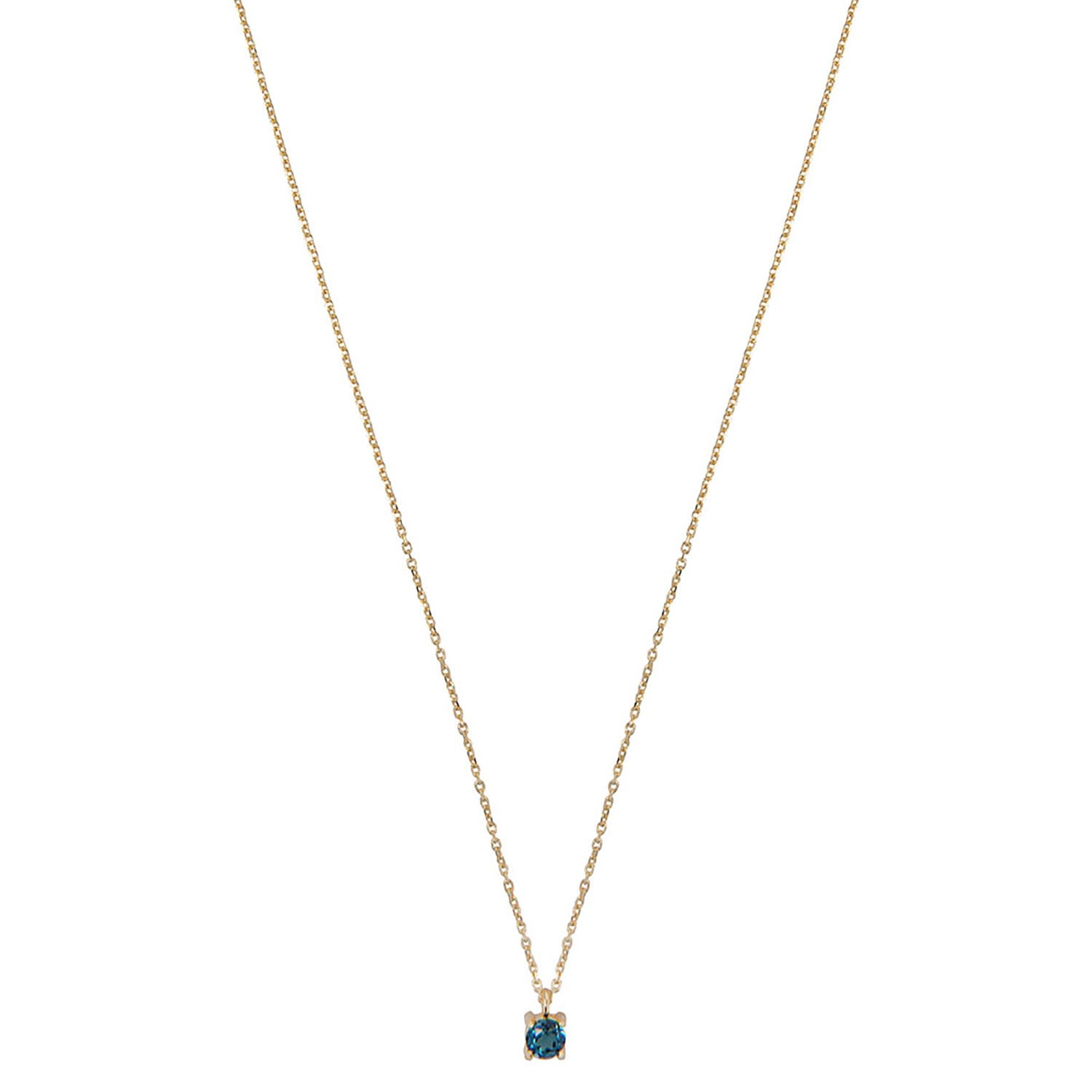 Ana Dyla Women's Blue Niamh London Topaz Necklace In Gold