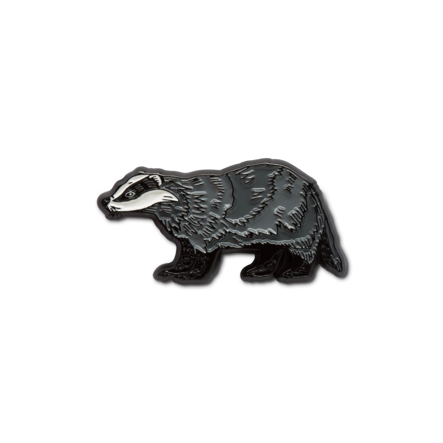 Make Heads Turn Women's Black / Grey Enamel Pin Badger In Black