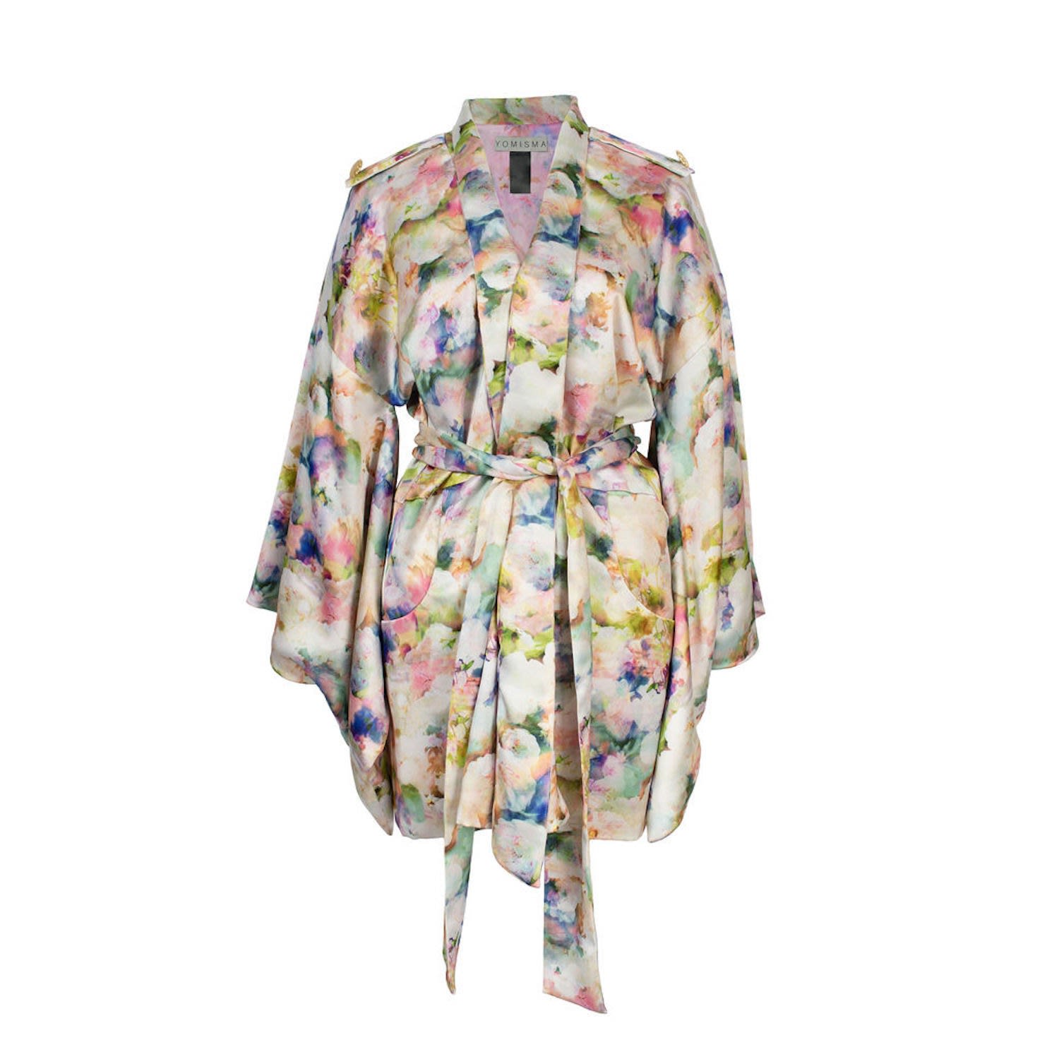 Yomisma Women's Poppy Signature Short Kimono Duster In Pink