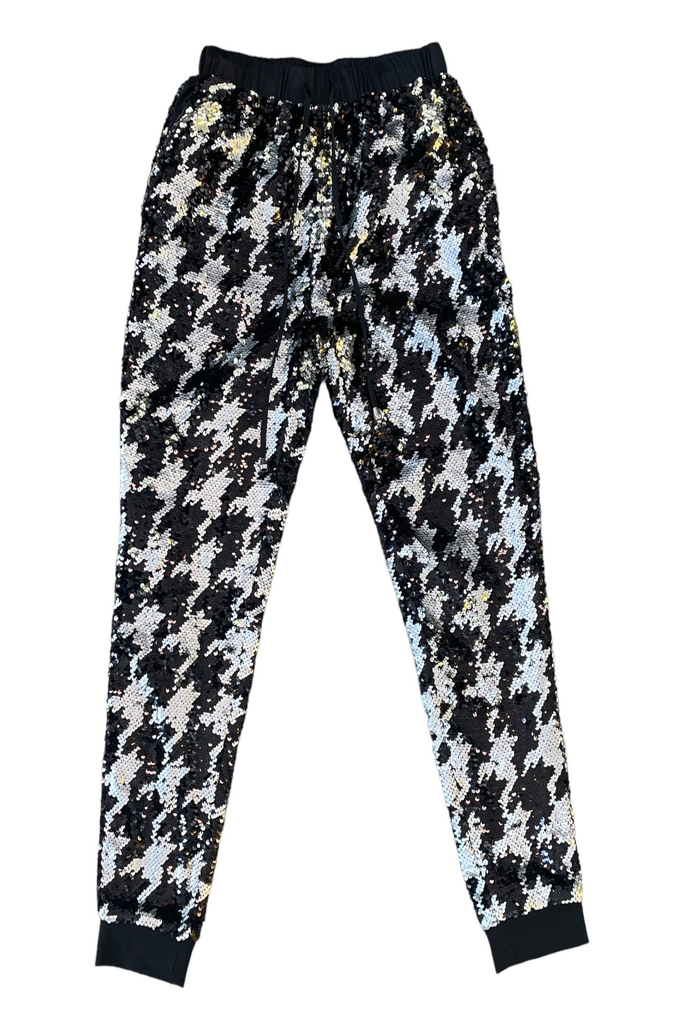 Gold / Black / Silver Any Old Iron Men’s Dogstooth Joggers L