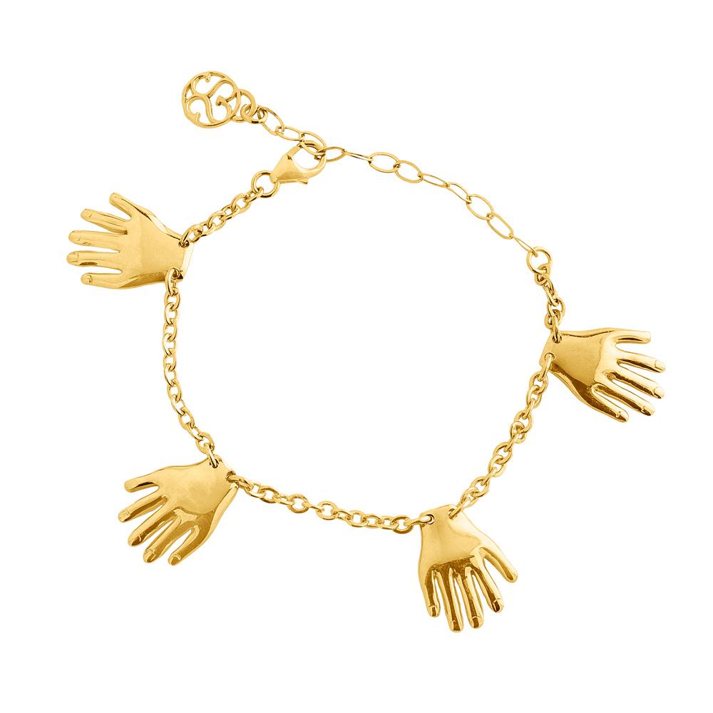 Women’s Gold Bracelet Muchas Manos Sophie Simone Designs