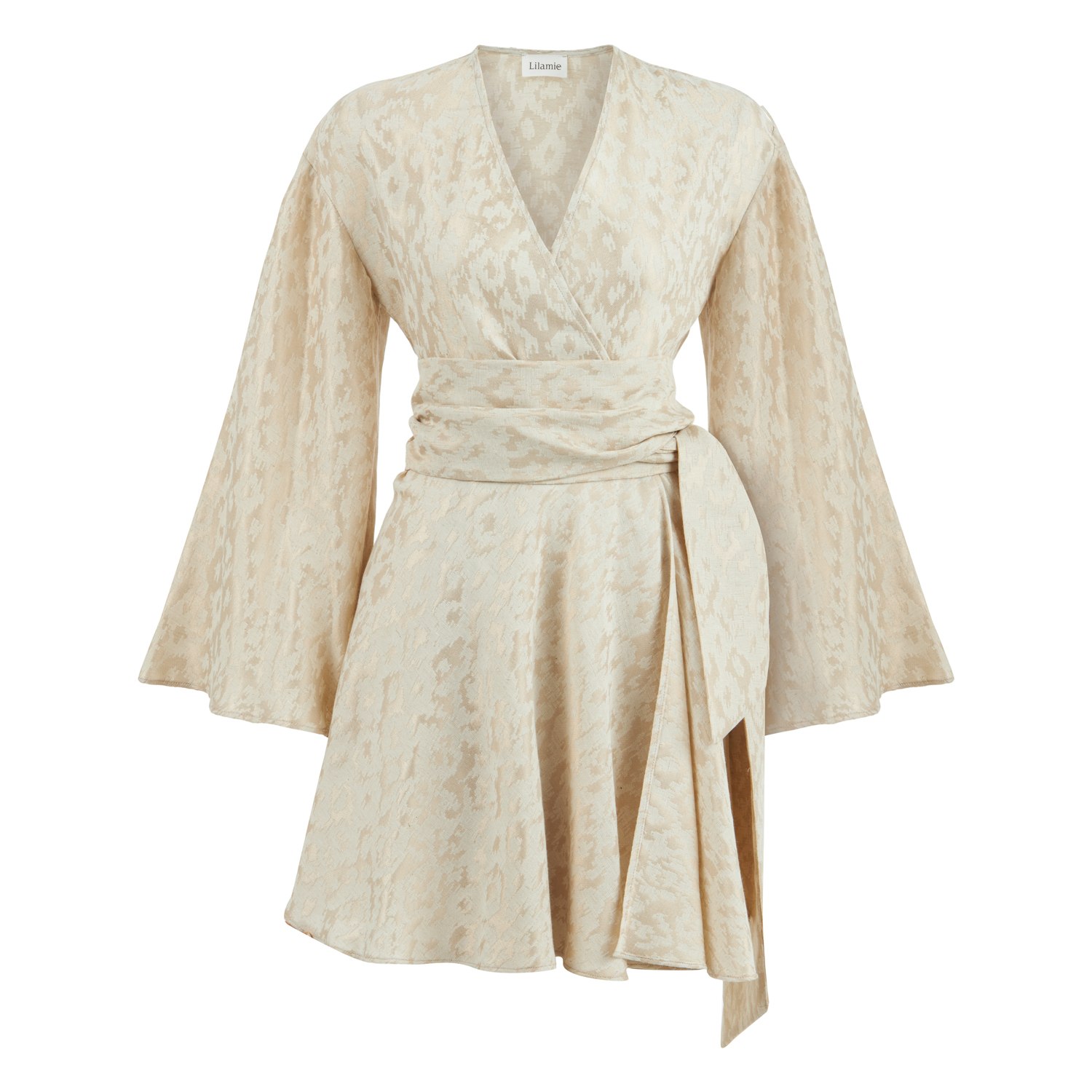 Lilamie Women's White / Gold Marbella Dress In White/gold