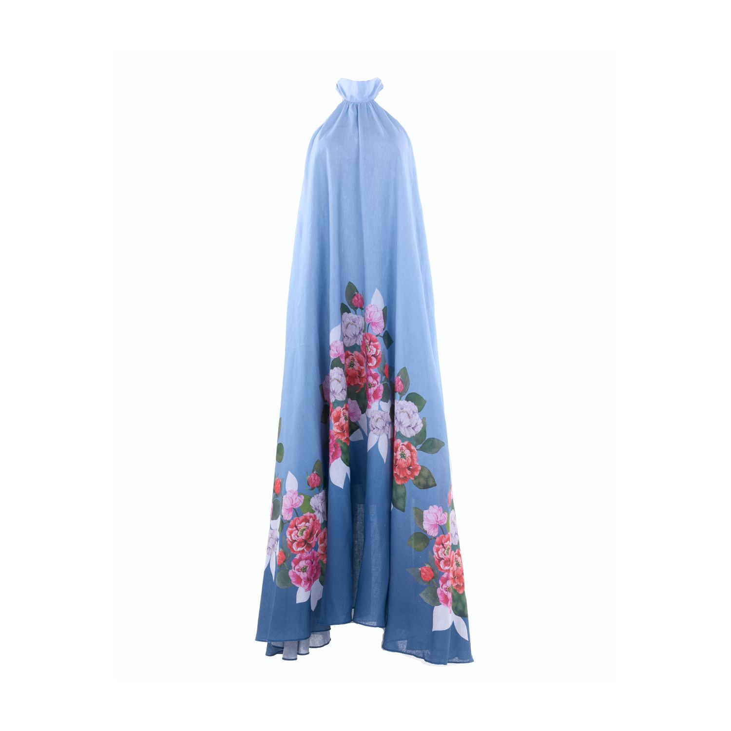 Justin Tong Women's Blue Misty Glen A-line Dress