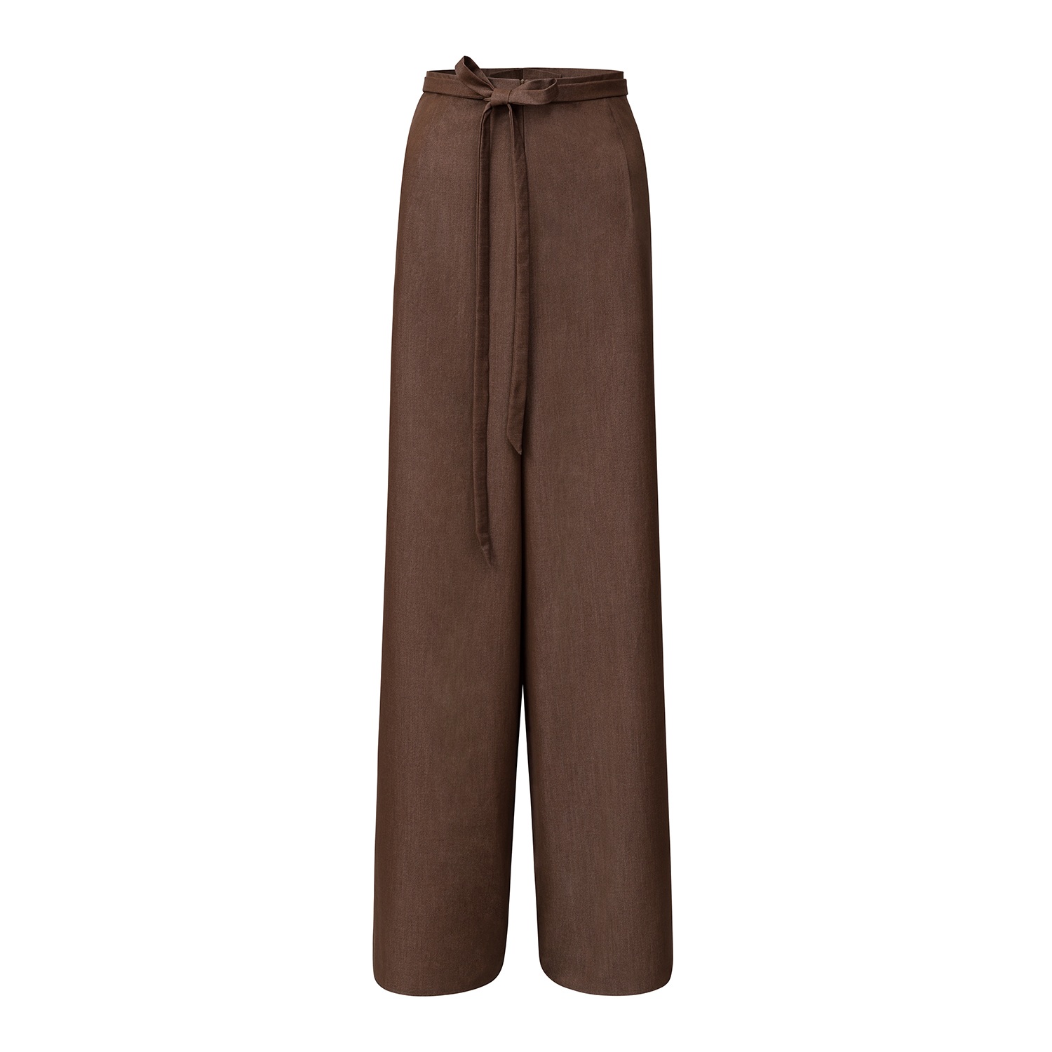 La Femme Mimi Women's Brown Chocolate Trouser - Power Dressing In Brown