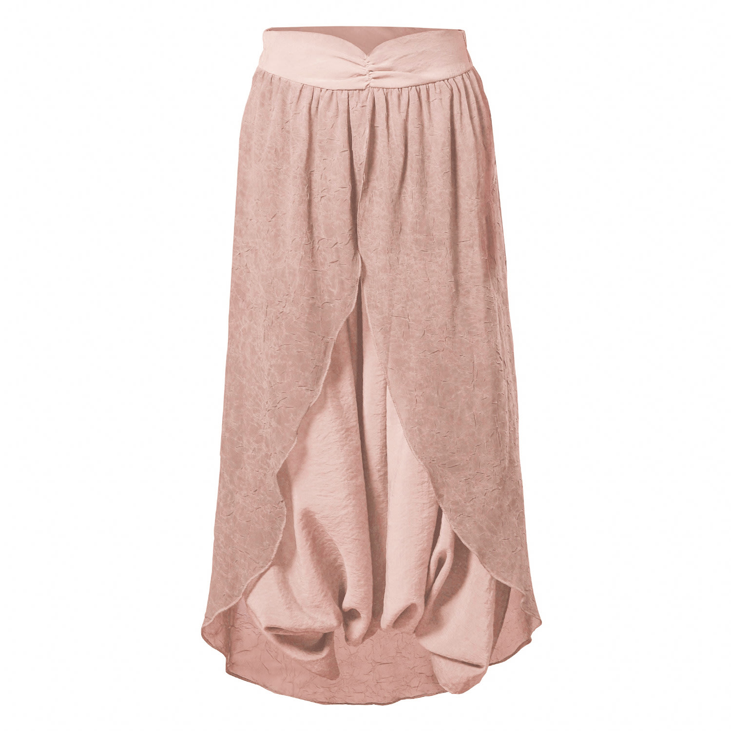 Zhenabia Pink / Purple / Neutrals Gaia Salvar Powder Pink - Boho Women Harem Skirt Pants In Pink/purple