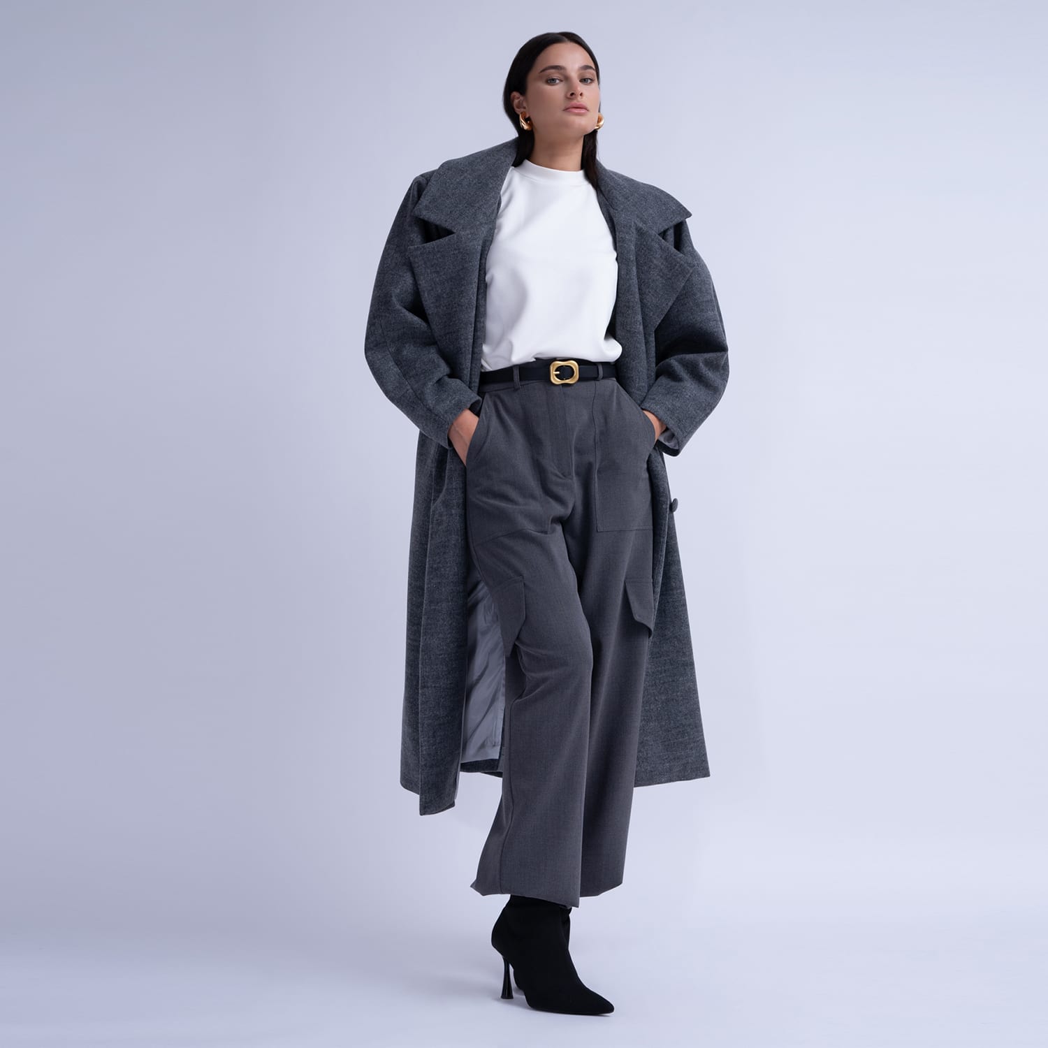 Structured wool coat womens hotsell