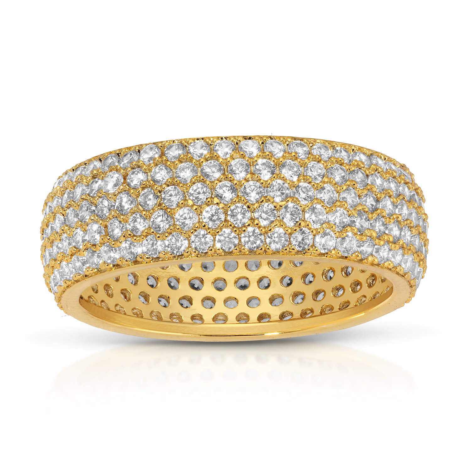 Native Gem Women's Mini Billionaire Ring 14k Gold Vermeil
