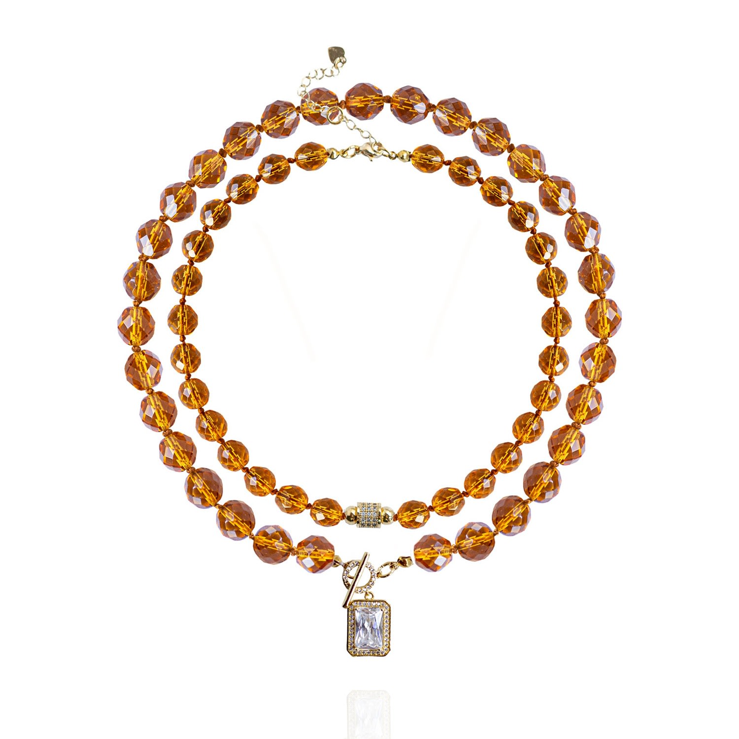 Women’s Gold / Brown Leni Necklace Set In Honey Saule Label