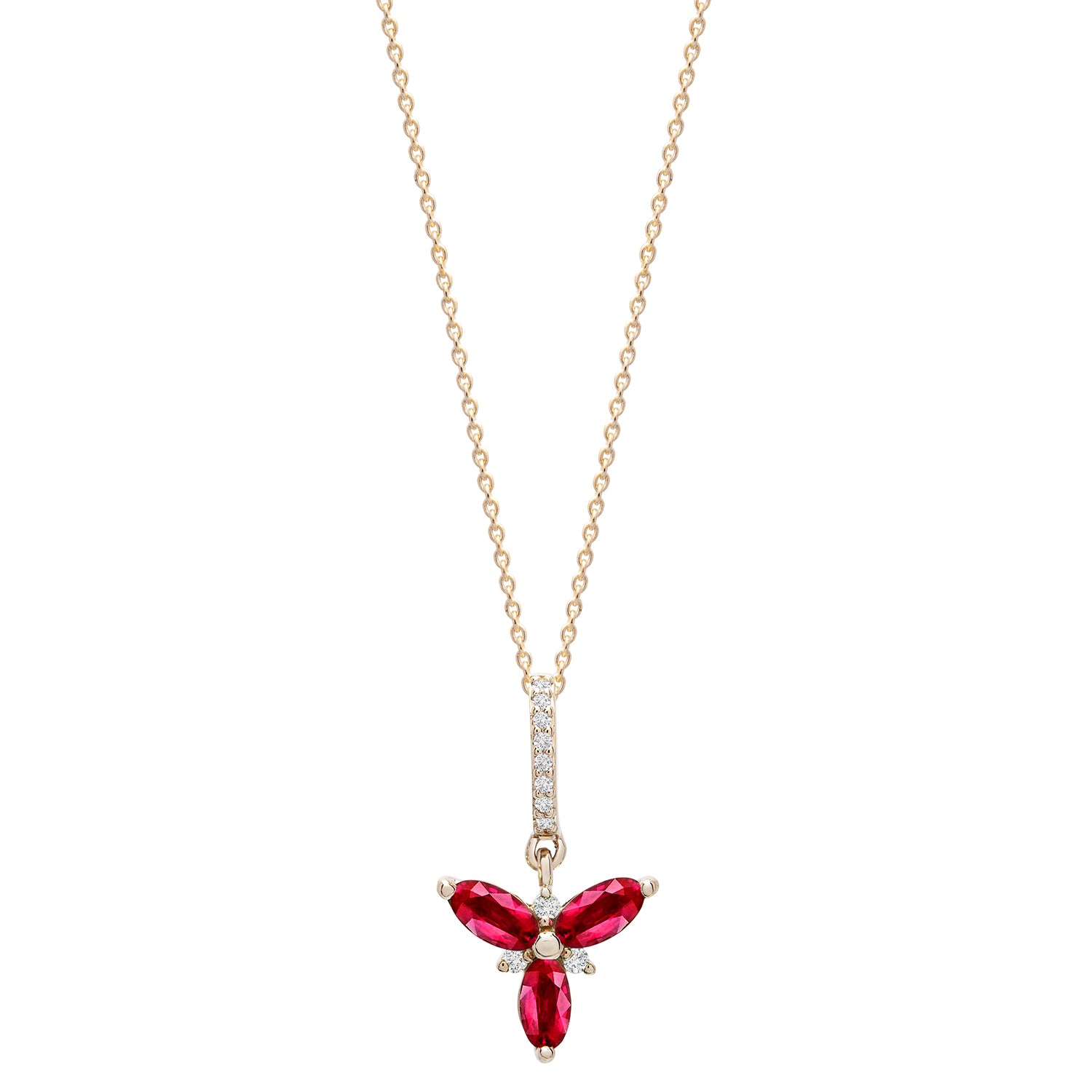 Miki & Jane Women's Red Neli Ruby & Diamond Pendant In Red