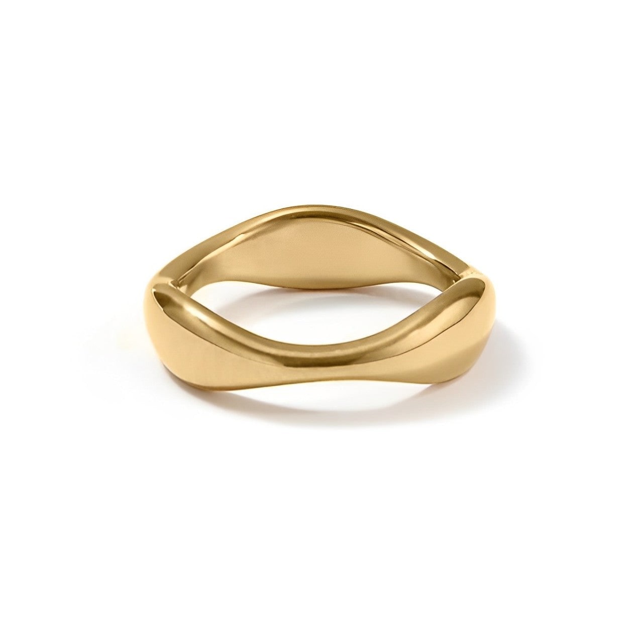 Ever Jewellery Women's Gold Point Break Ring