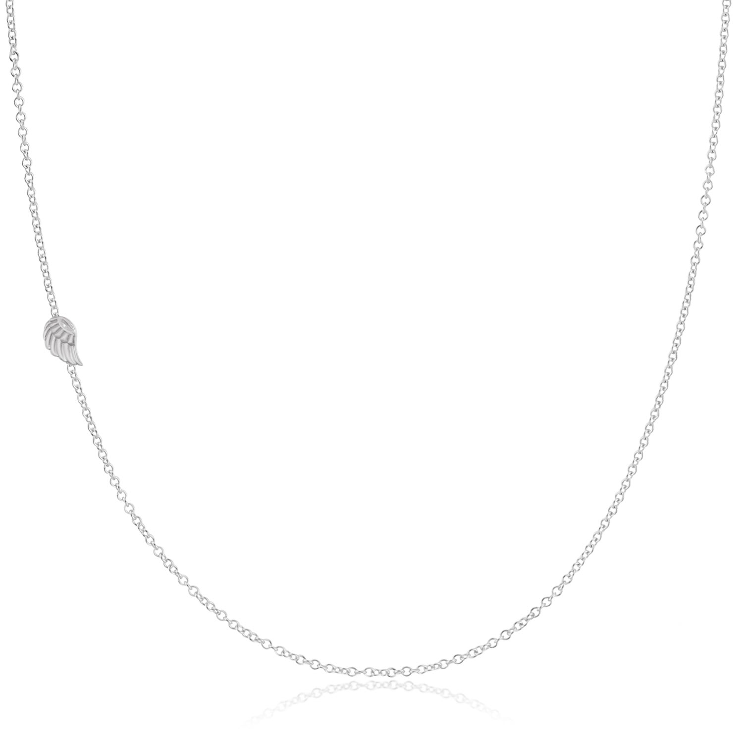 Maya Brenner Women's 14k Gold Asymmetrical Charm Necklace - White Gold - Star Of David In Metallic