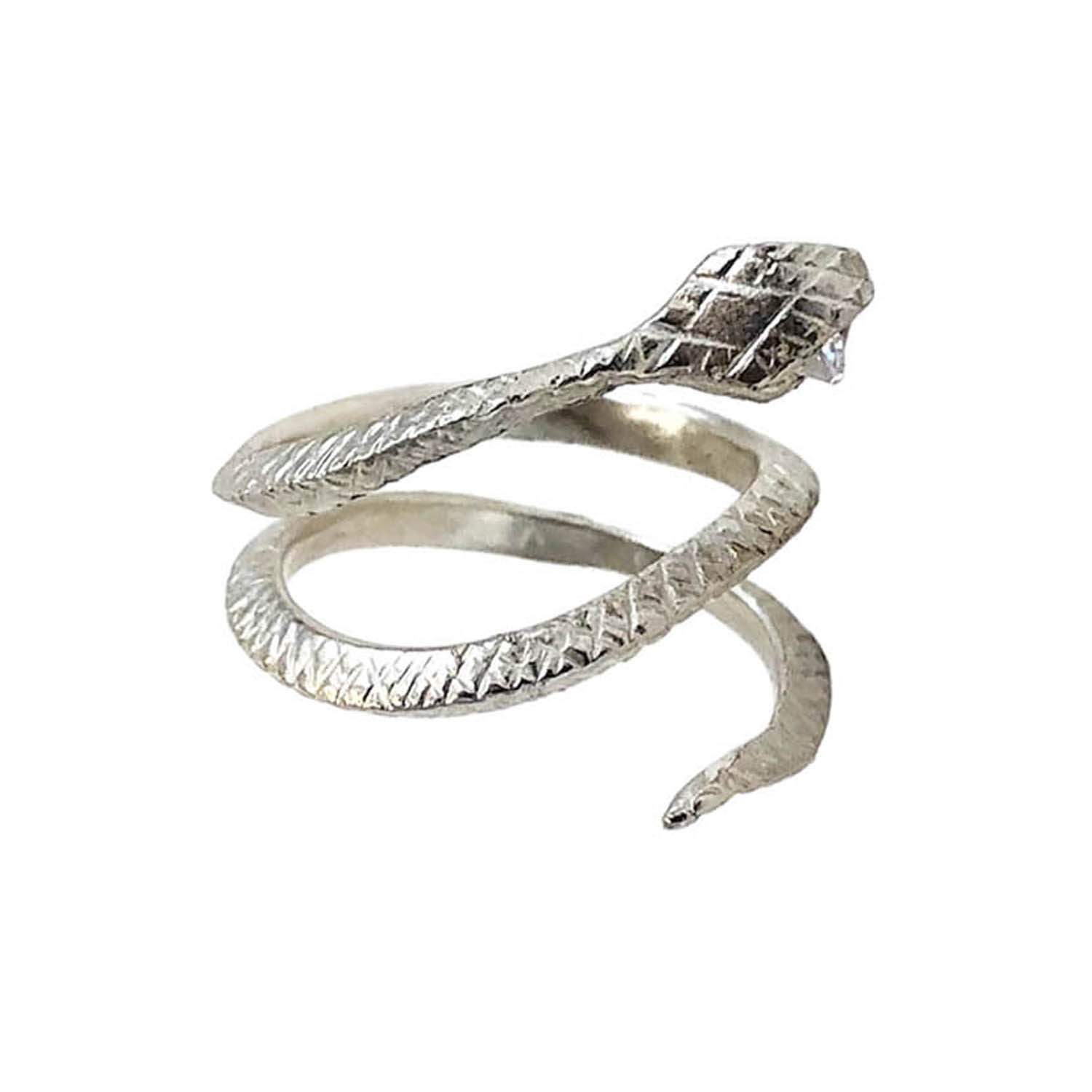 Women’s Snake Ring -Sterling Silver Aki Roc Jewelry