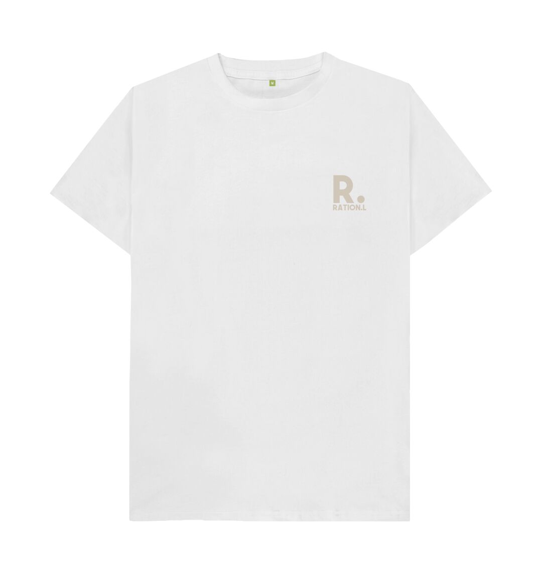 Men’s Organic T-Shirt - White Extra Large Ration. l