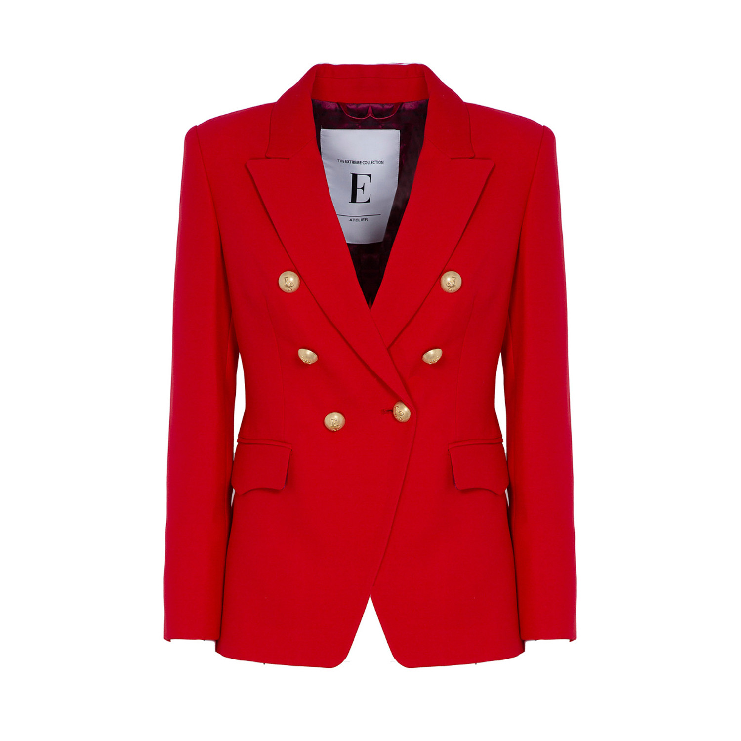 The Extreme Collection Women's Six Buttons Magdalone Red Blazer