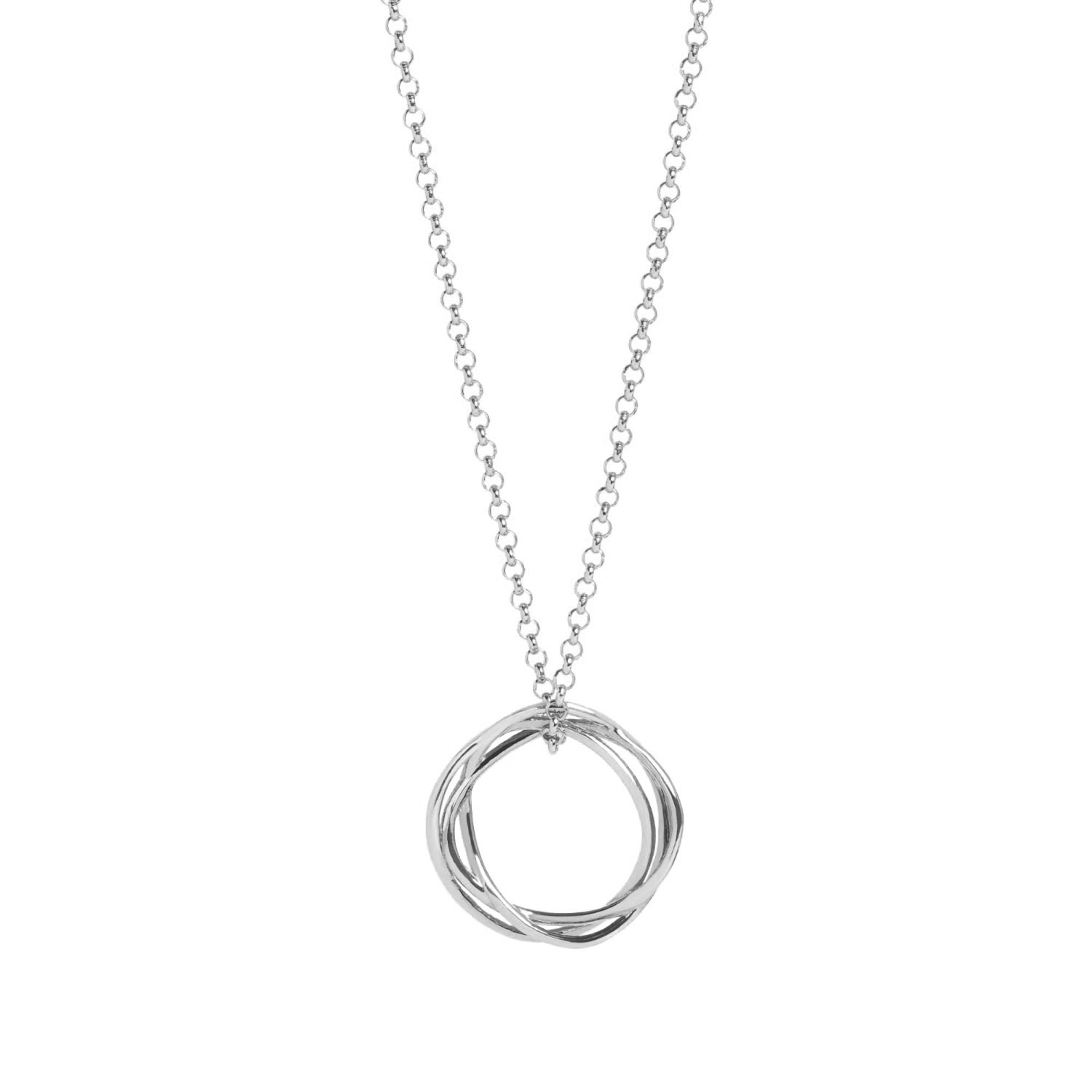 Muru Women's Karma Circle Necklace Silver In Silver