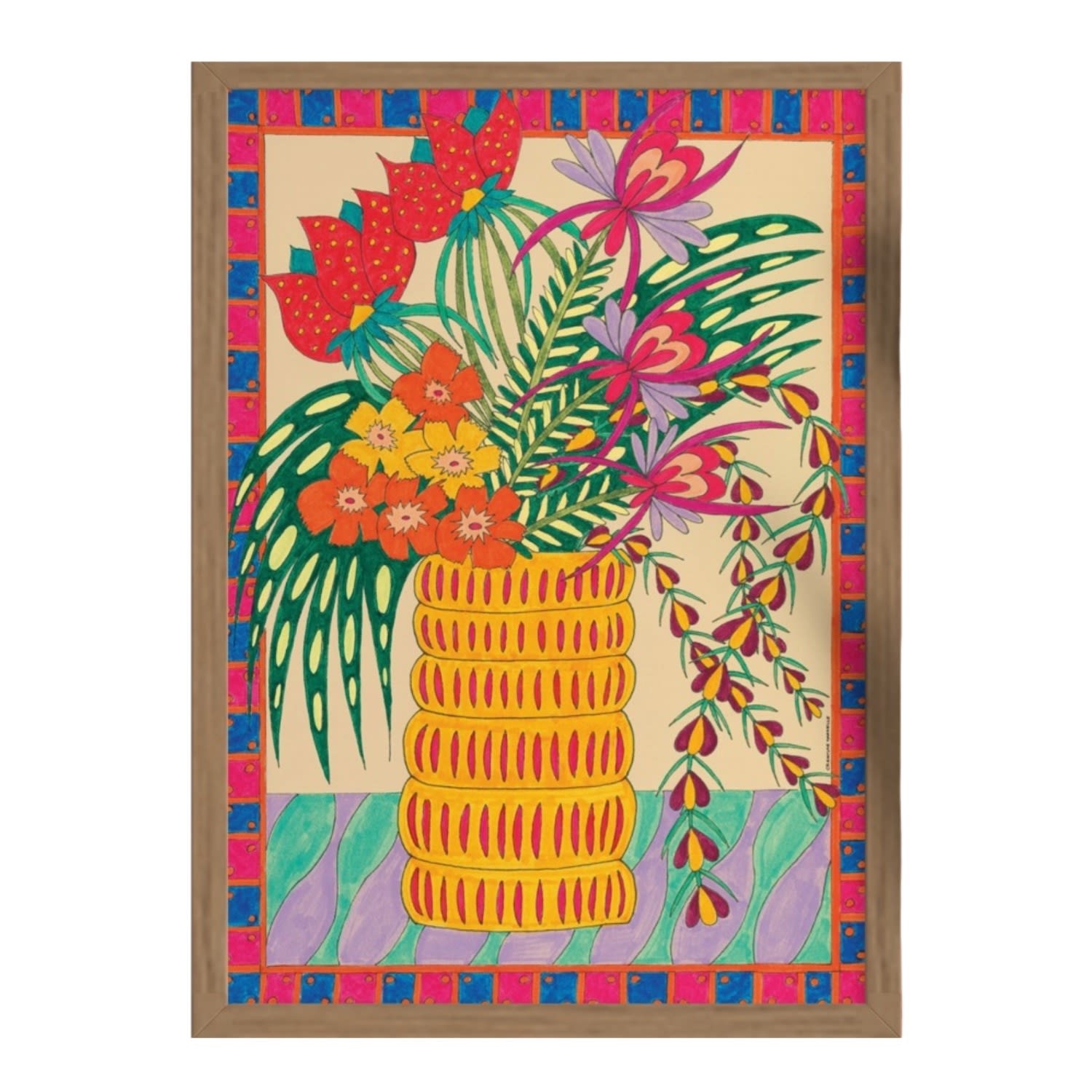 Creature Marseille Red / Blue Les Dominos - Art Print Fine Art