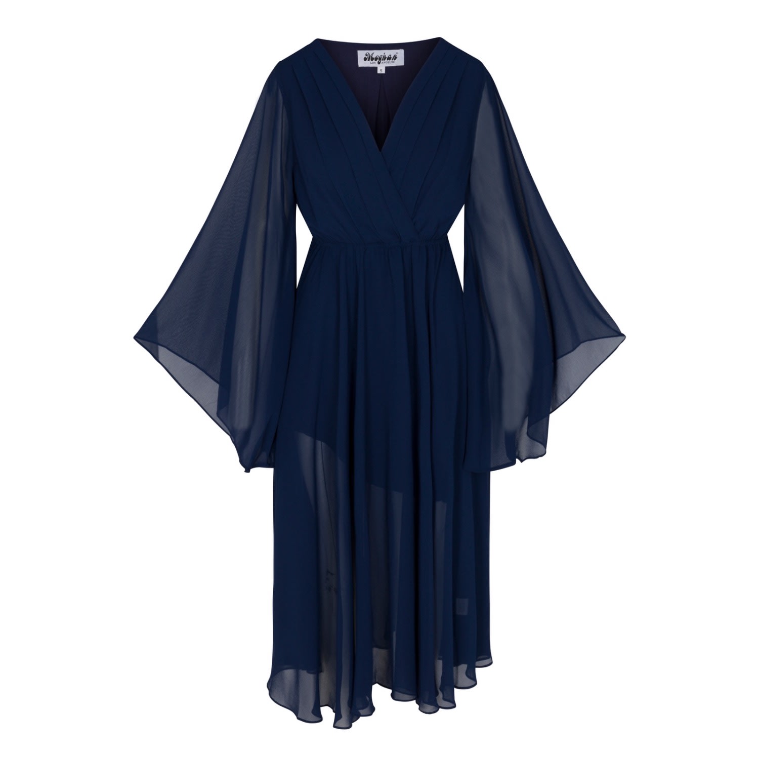 Meghan Fabulous Women's Blue Sunset Midi Dress - Navy