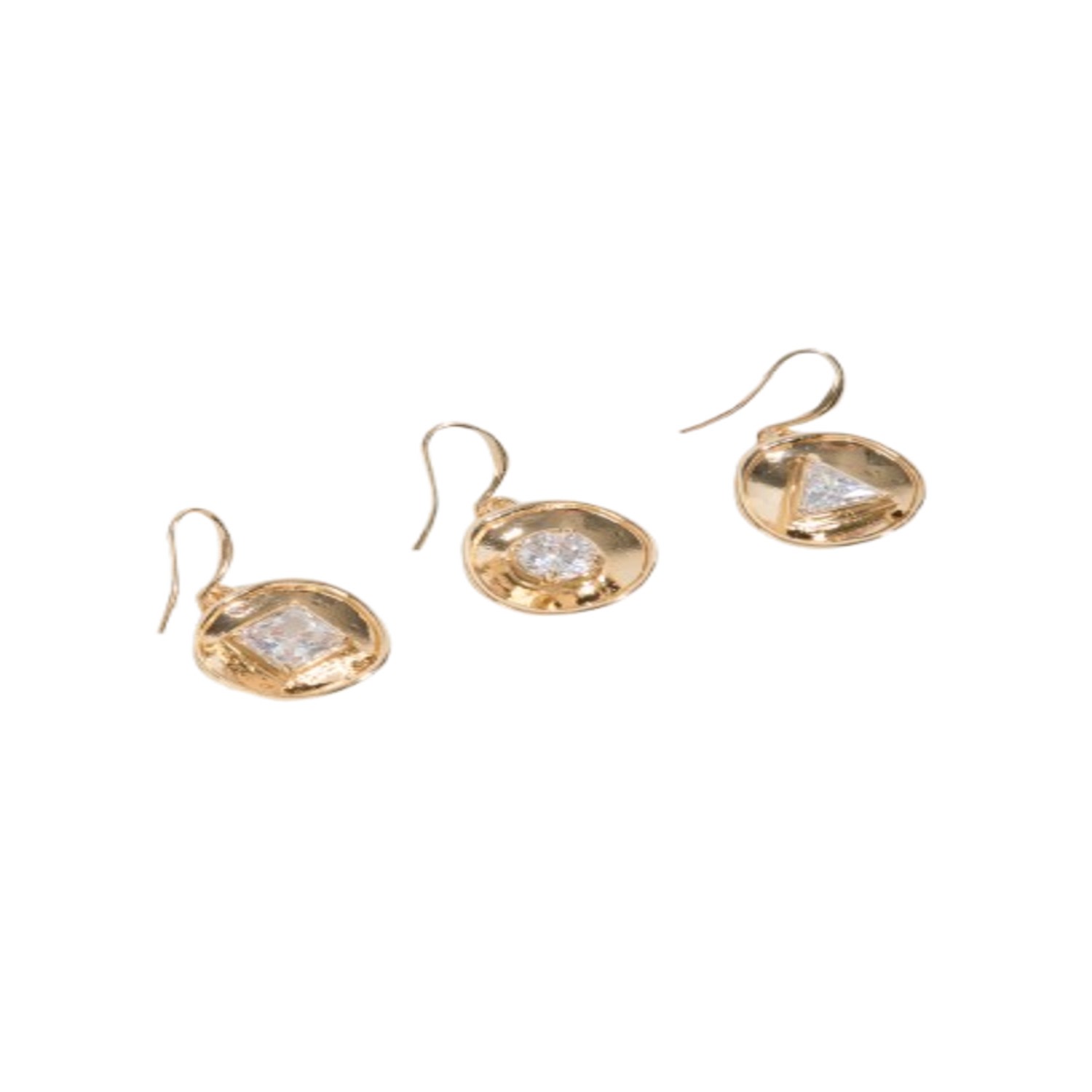 Saachi Women's Gold Plated Gem Drop Earrings