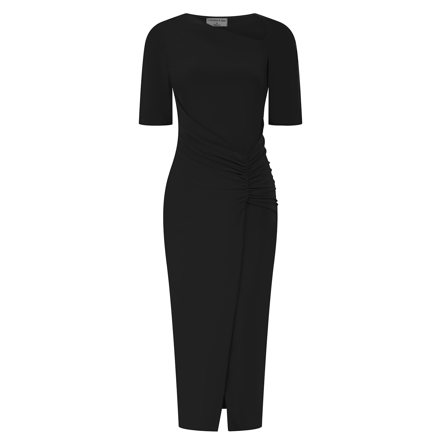 Women’s Latica Midi Dress In Navsoul Black Medium Celestine & Mae