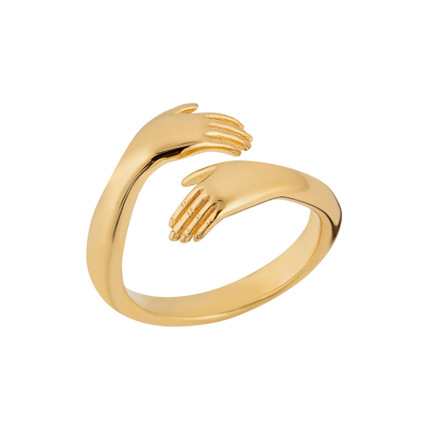 Women’s Gold Plated Hug Ring Lily Charmed